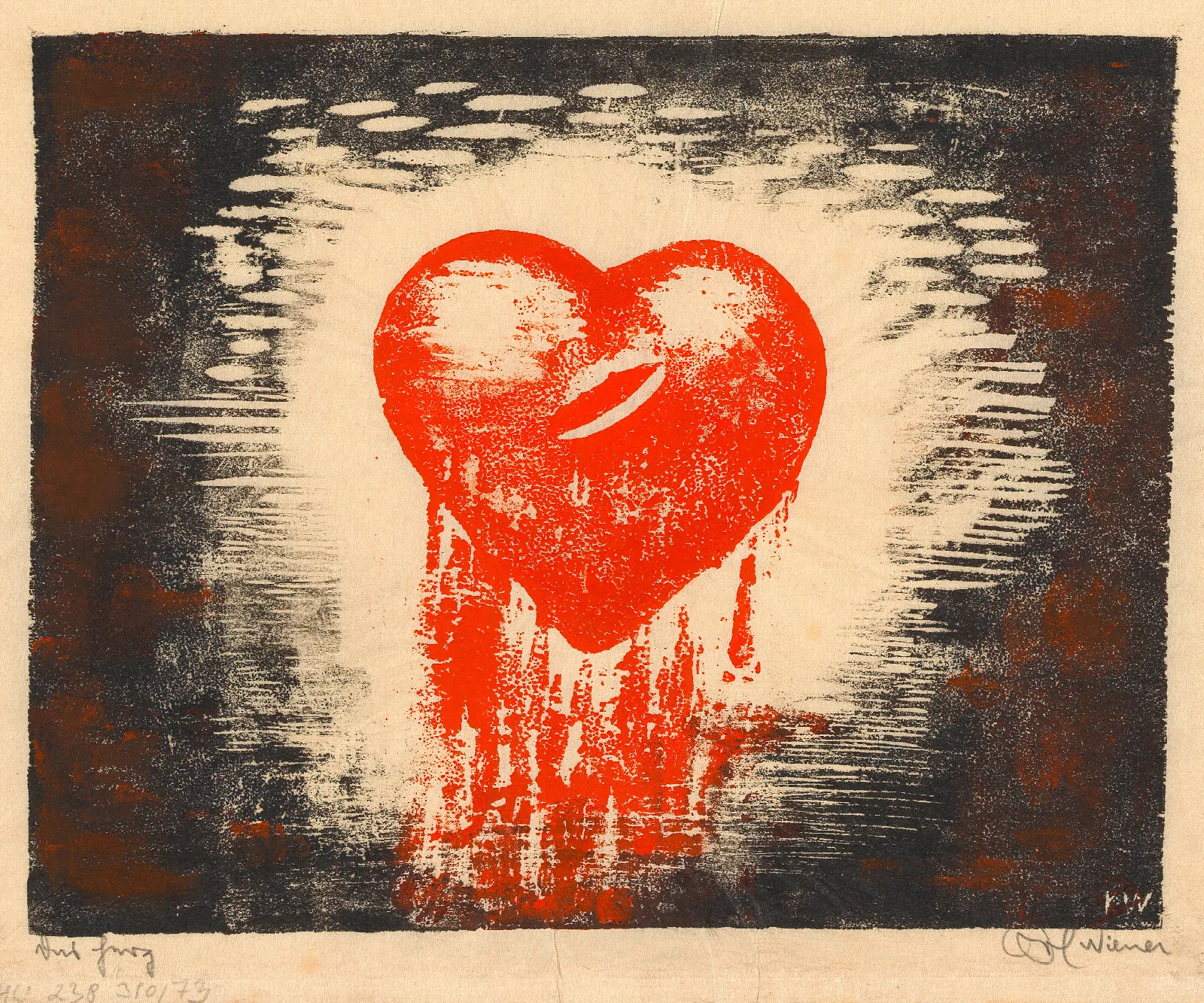 The Heart Wall Art by Karl Wiener - Canvas Print
