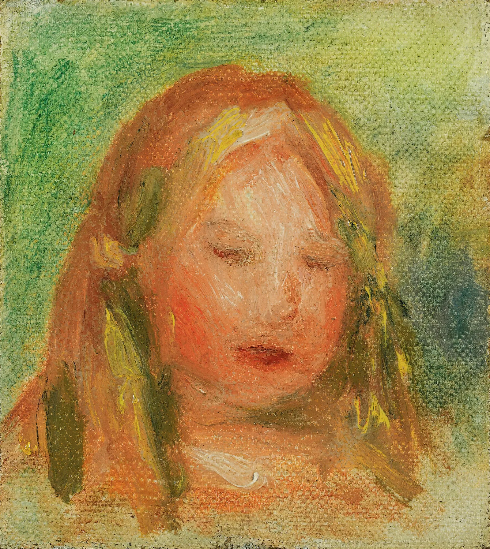 Etude Tete Denfant Coco Wall Art by Pierre-Auguste Renoir - Canvas Print