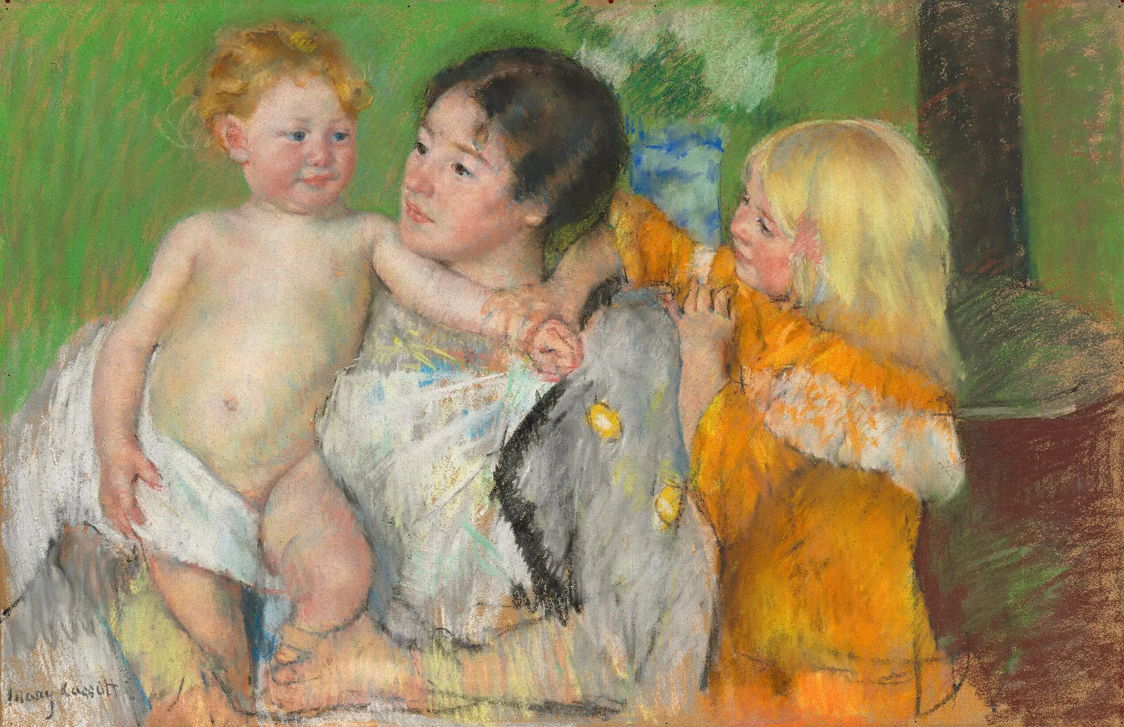 After The Bath 15 Wall Art by Mary Cassatt - Canvas Print