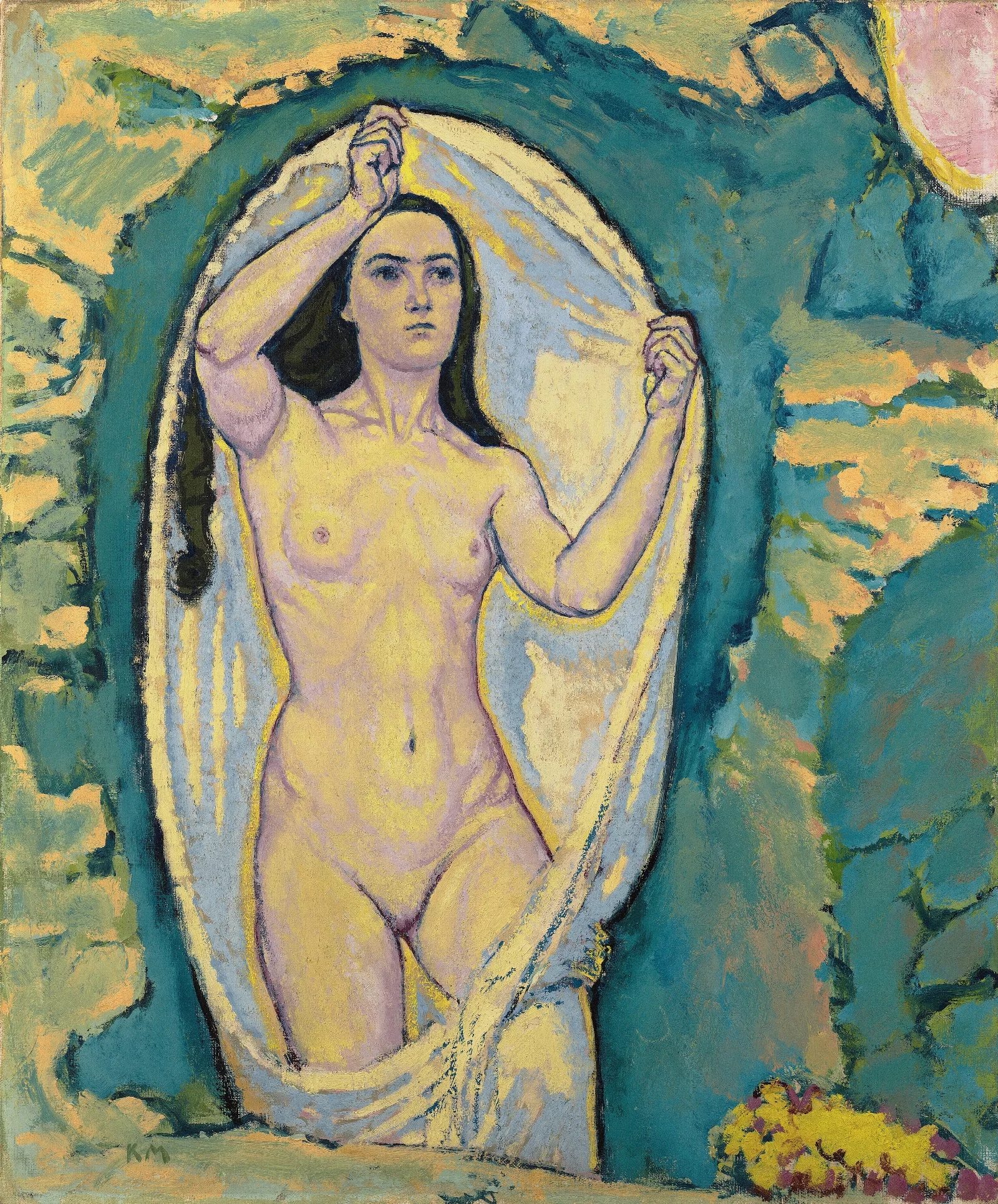 Venus In The Grotto Wall Art by Koloman Moser - Canvas Print