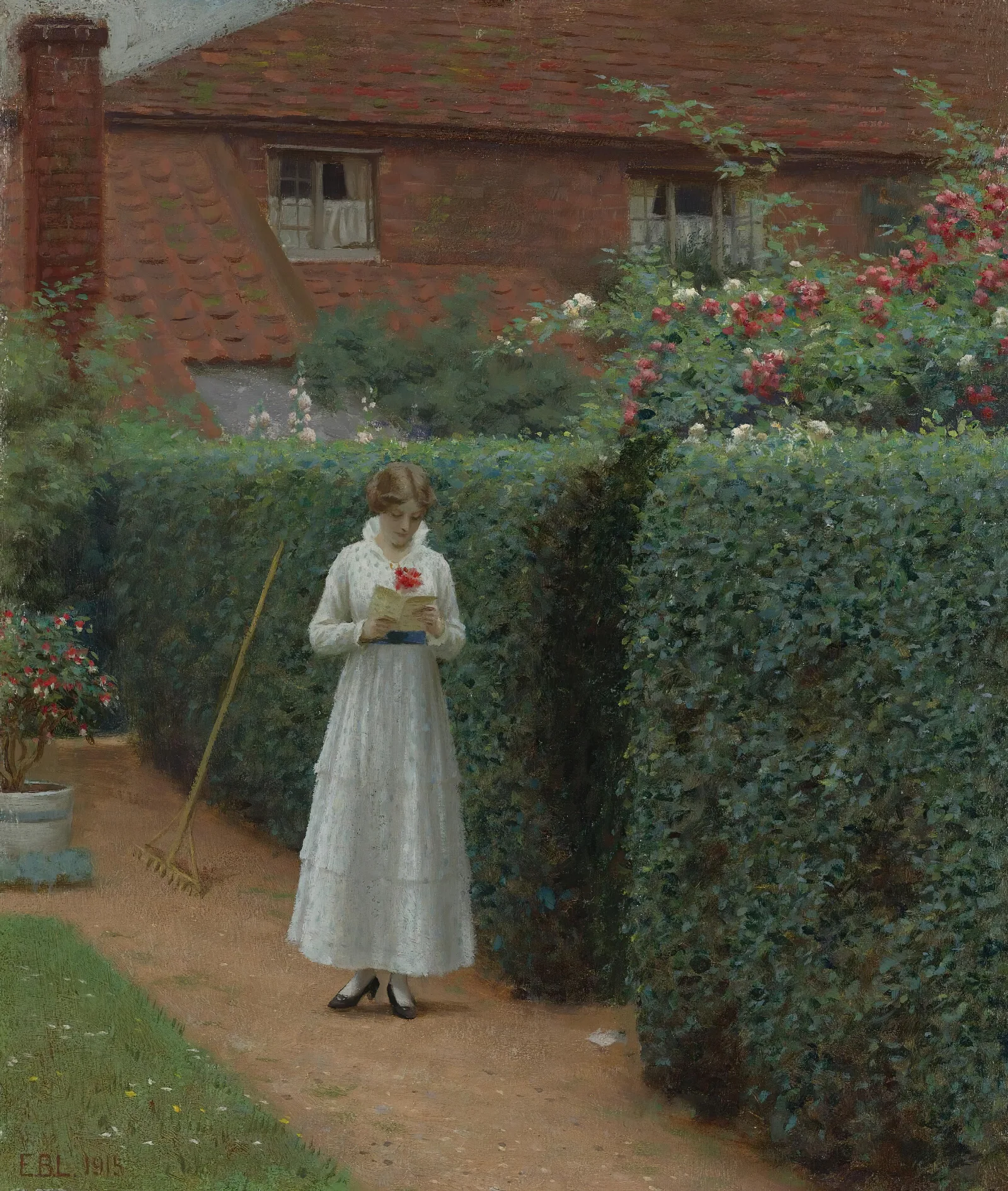 Le Billet Doux 2 Wall Art by Edmund Blair Leighton - Canvas Print