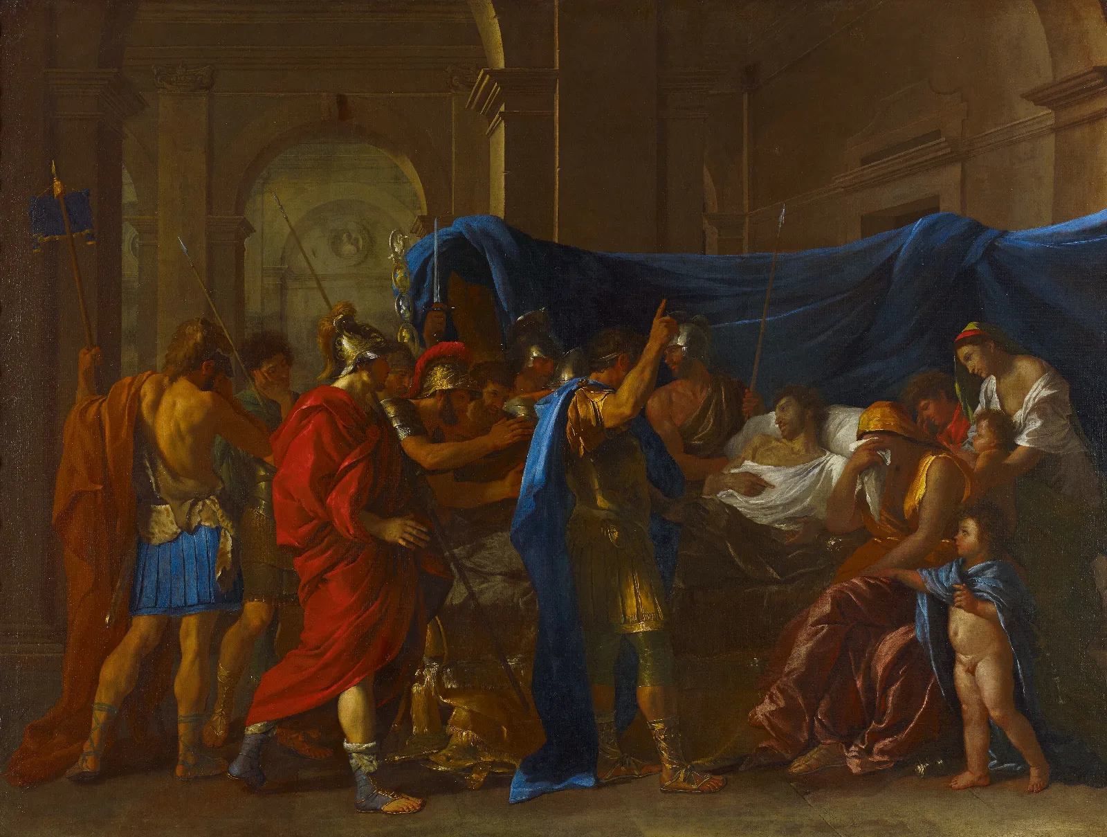 The Death Of Germanicus 2 Wall Art by Nicolas Poussin - Canvas Print