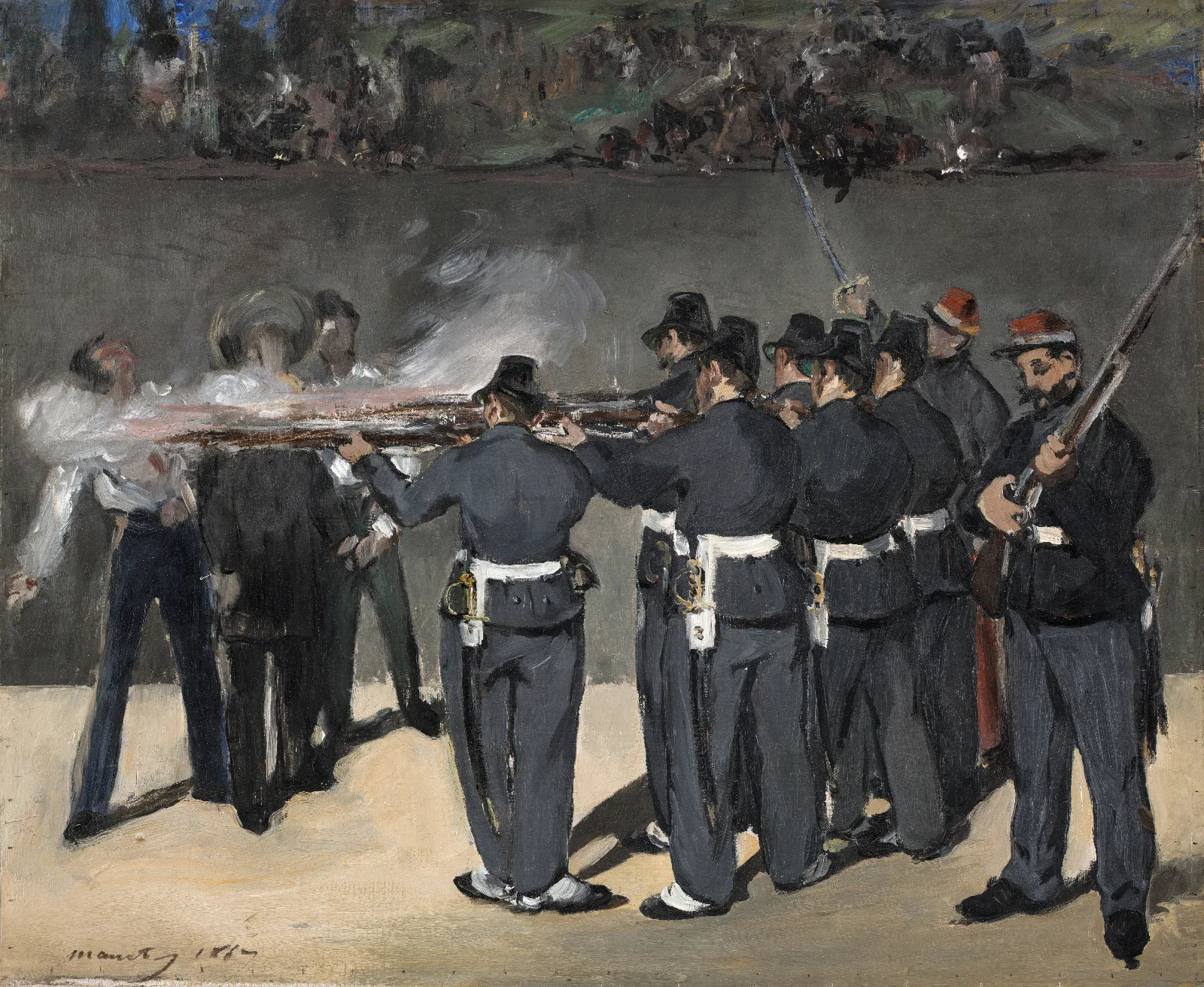 The Execution Of Emperor Maximilian Wall Art by Édouard Manet - Canvas Print