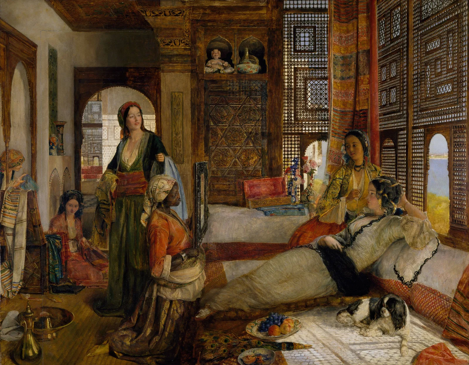 The Harem Wall Art by John Frederick Lewis - Canvas Print