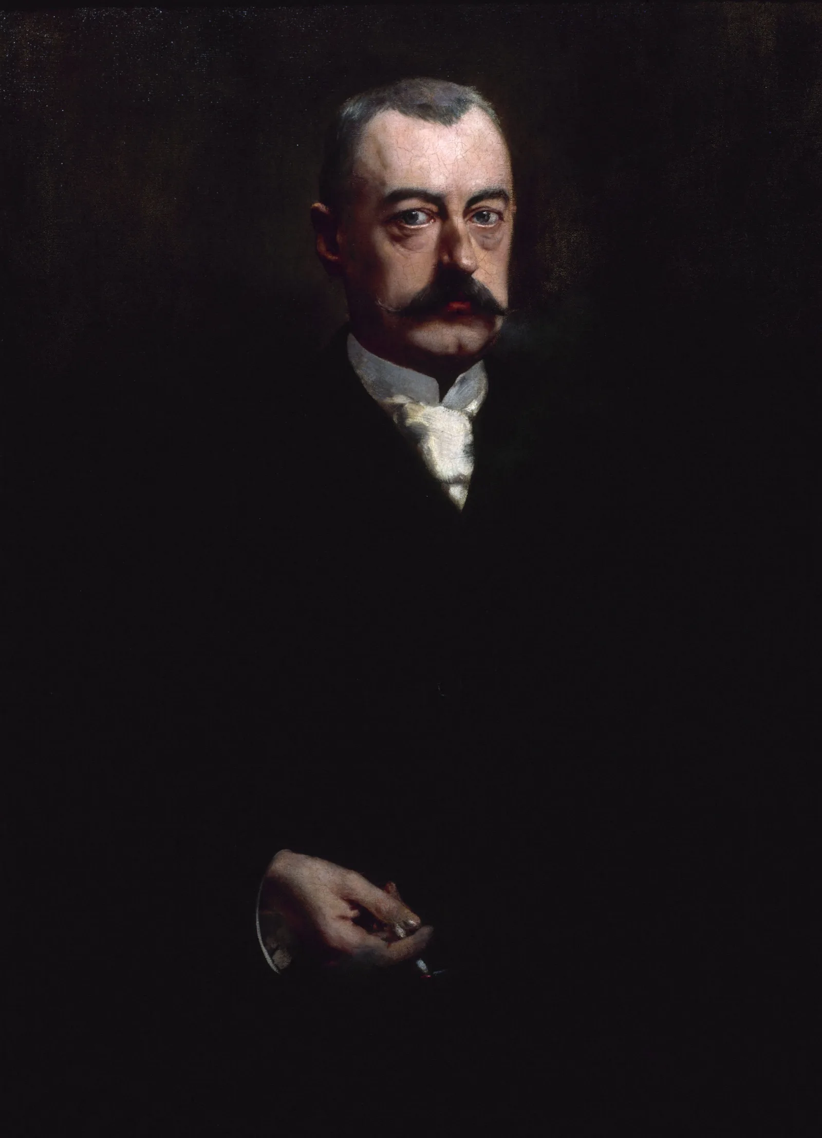 Portrait De Pierre Waldeck Rousseau 1846 1904 Homme Politique Wall Art by Henri Gervex - Canvas Print