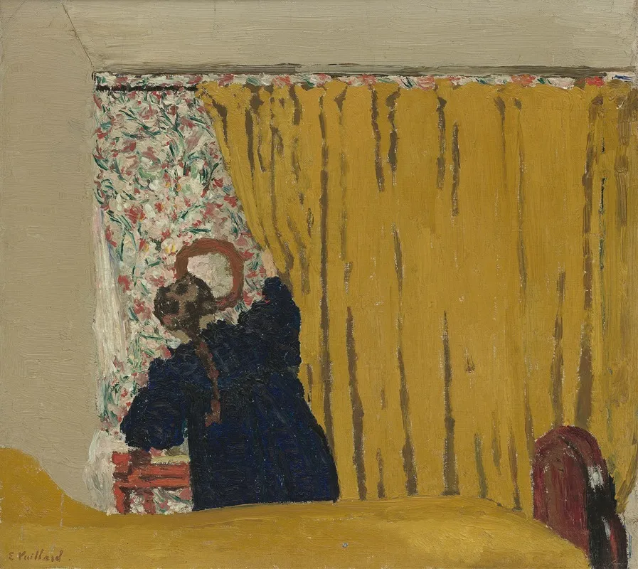 The Yellow Curtain Wall Art by Édouard Vuillard - Canvas Print