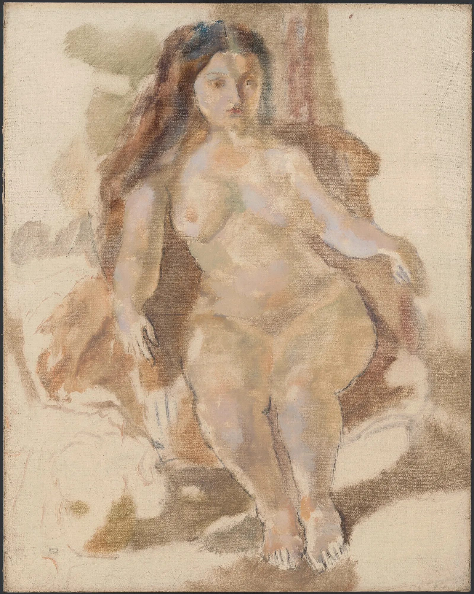 Eliane Wall Art by Jules Pascin - Canvas Print
