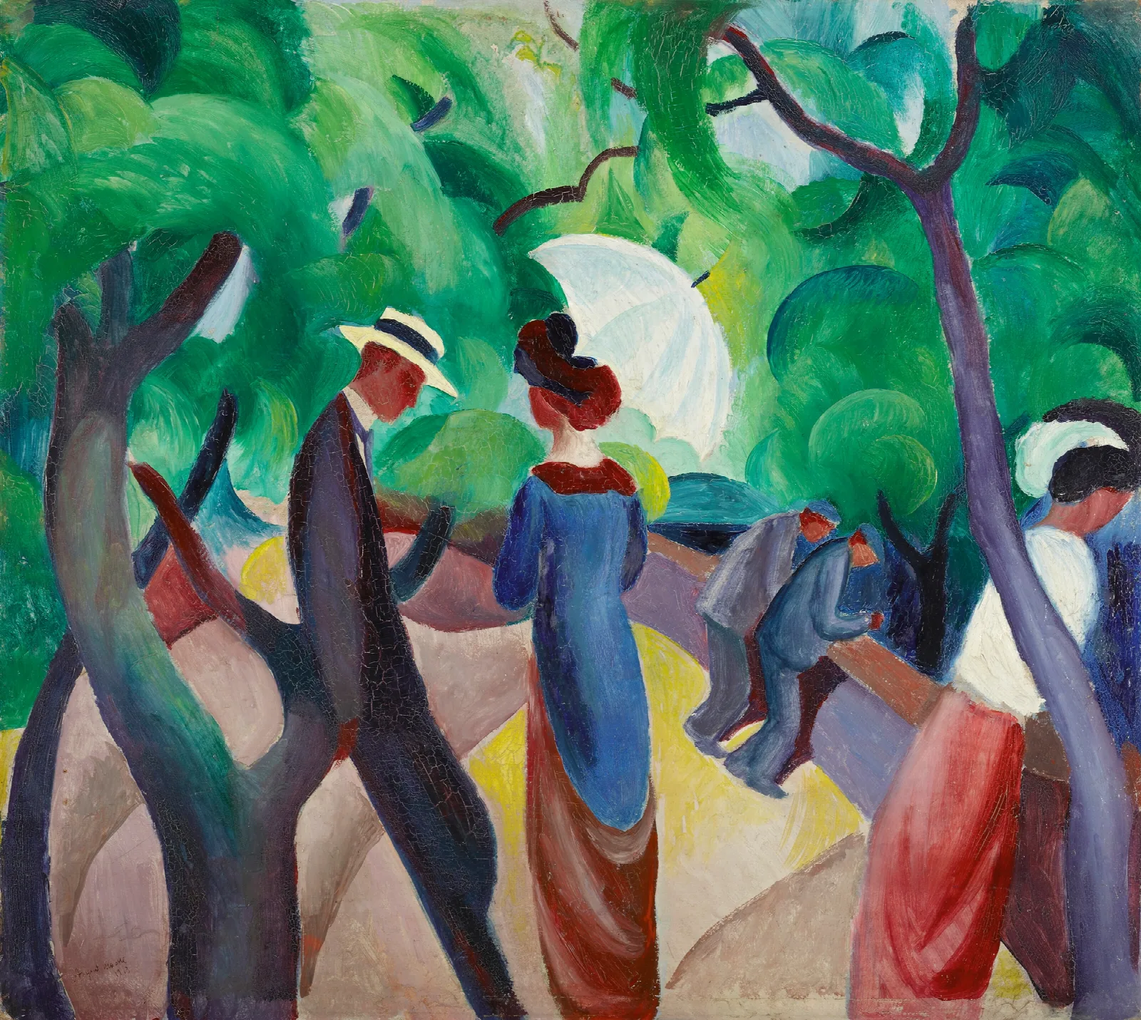 Promenade Wall Art by August Macke - Canvas Print