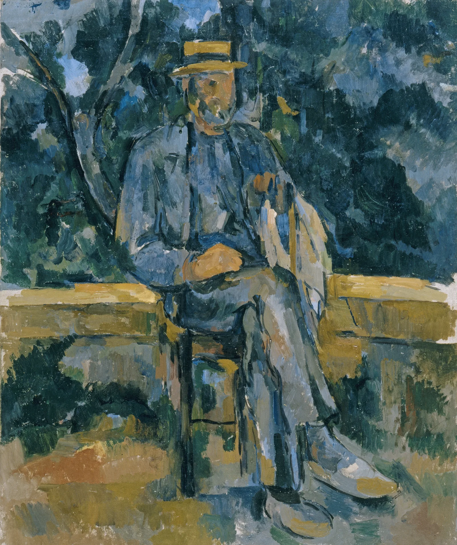 Portrait Of Peasant Wall Art by Paul Cézanne - Canvas Print