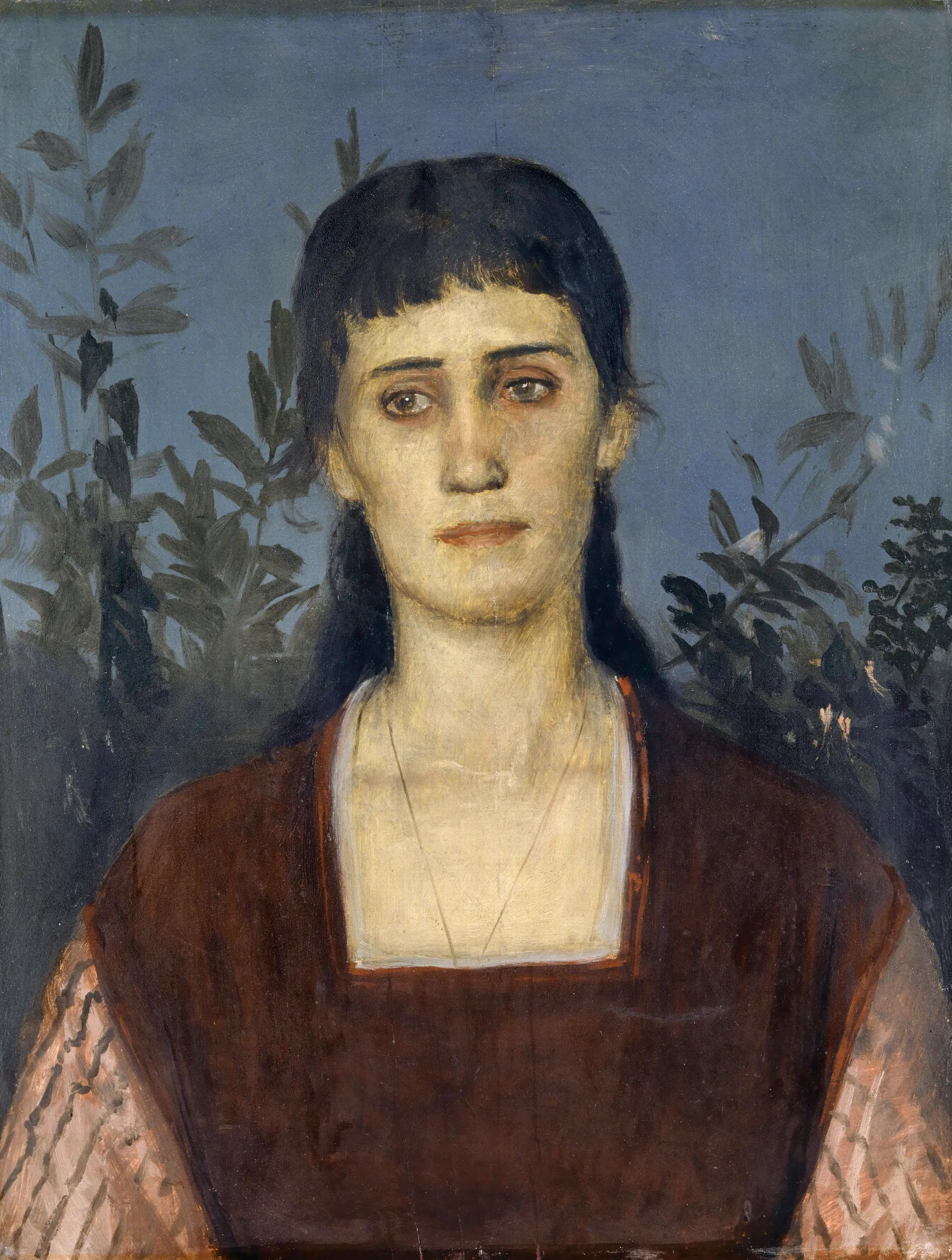 Portrait Of Clara Bruckmann Bocklin Eldest Daughter Of The Artist Wall Art by Arnold Böcklin - Canvas Print