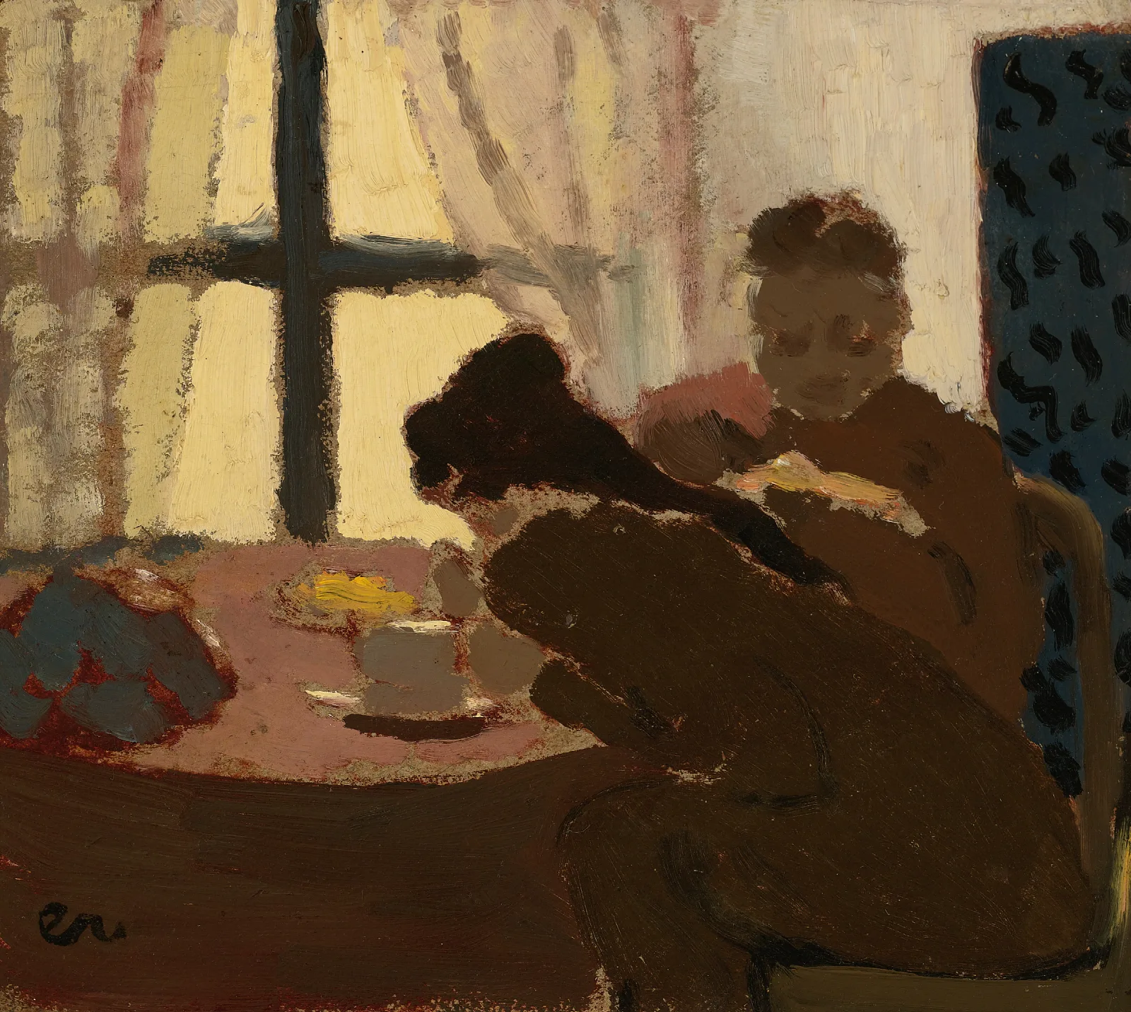 Petit Dejeuner Devant La Fenetre Wall Art by Édouard Vuillard - Canvas Print
