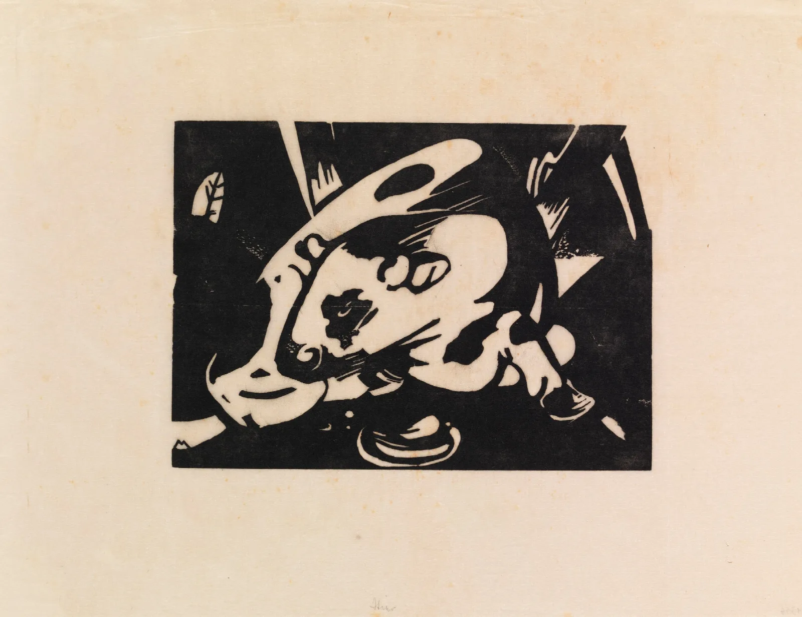 Bull 2 Wall Art by Franz Marc - Canvas Print