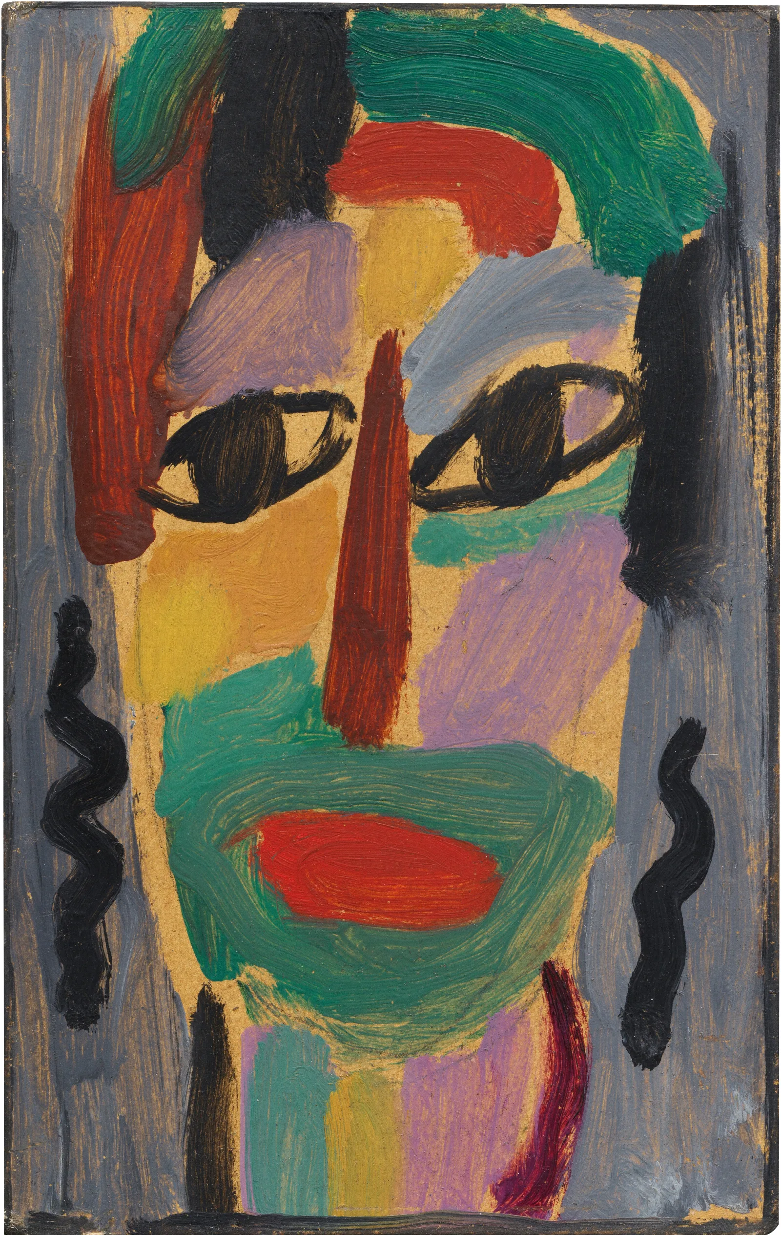 Mystischer Kopf Galka Fatum Fate Wall Art by Alexej von Jawlensky - Canvas Print