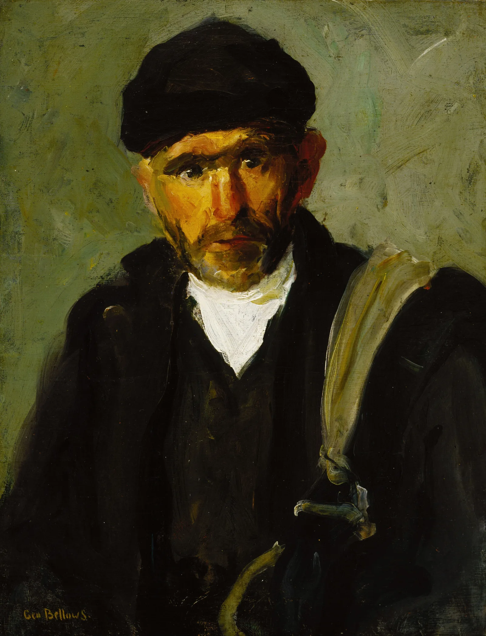 Old Fisherman Wall Art by George Wesley Bellows - Canvas Print