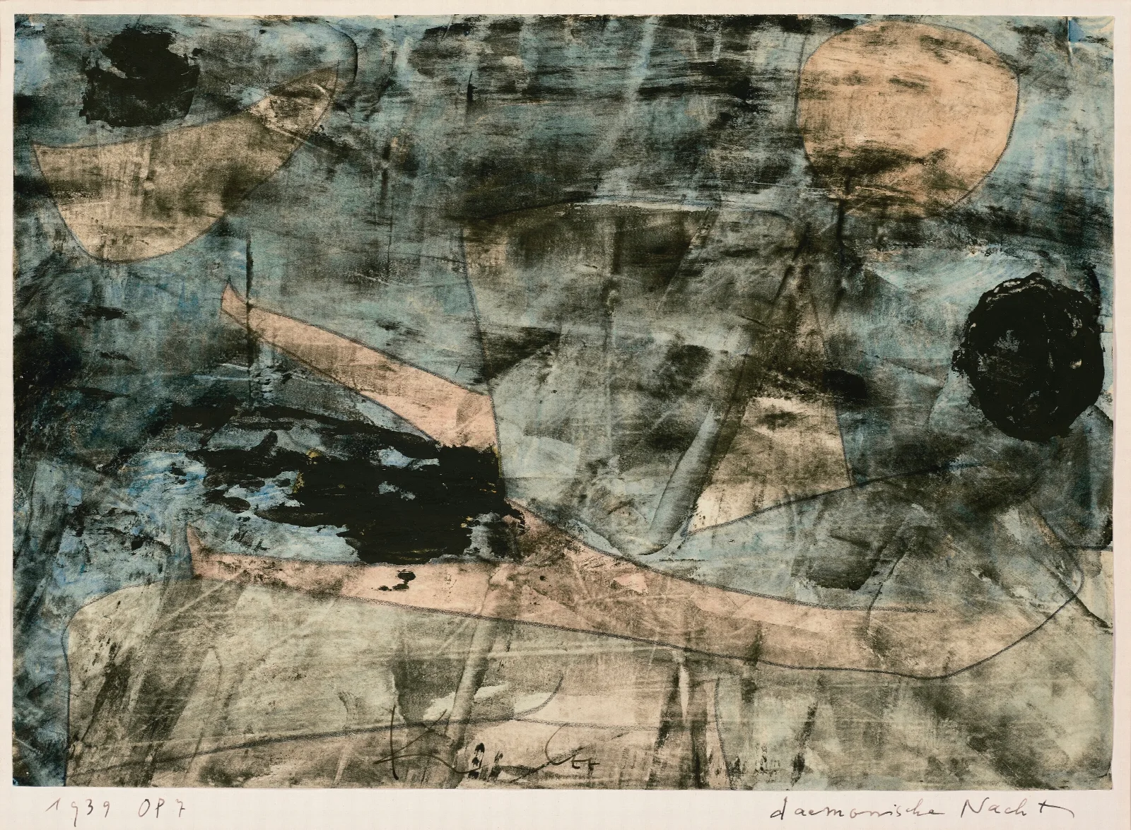 Damonische Nacht Wall Art by Paul Klee - Canvas Print