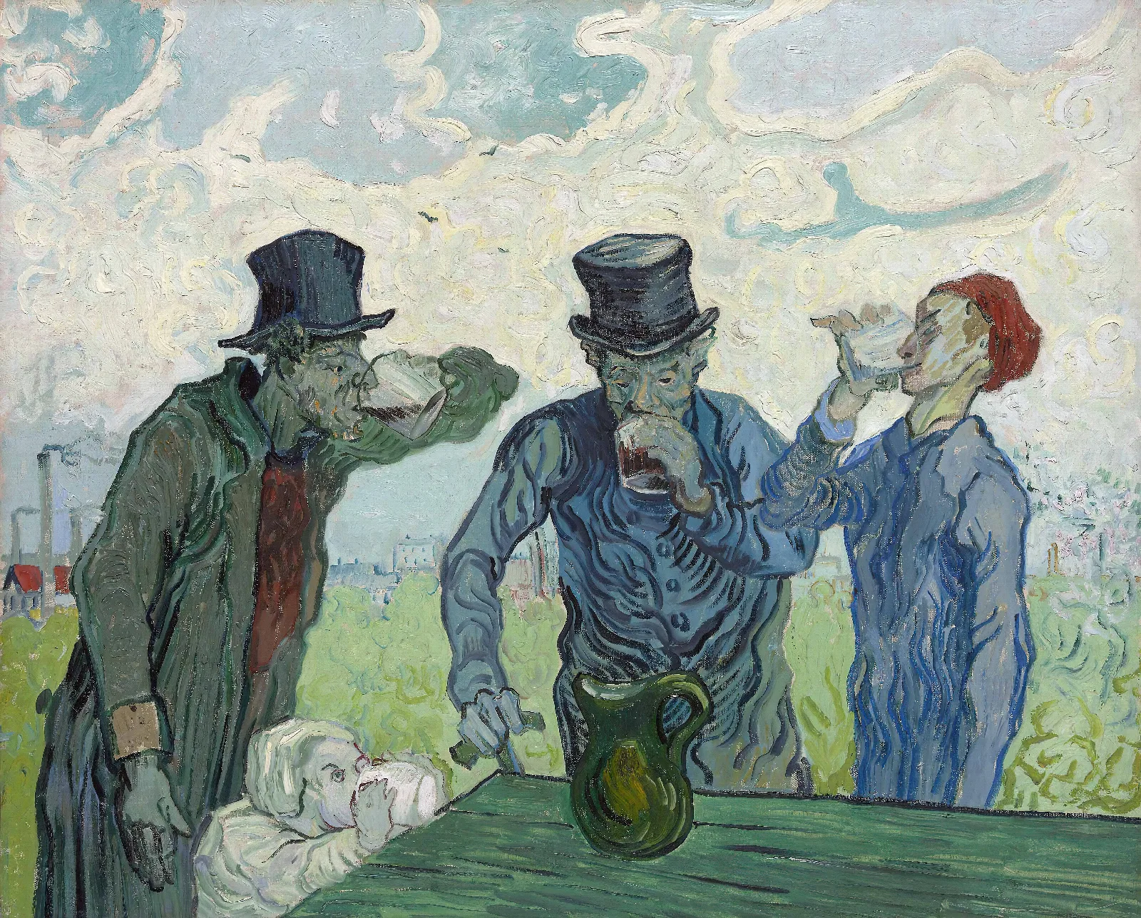 The Drinkers Wall Art by Vincent van Gogh - Canvas Print