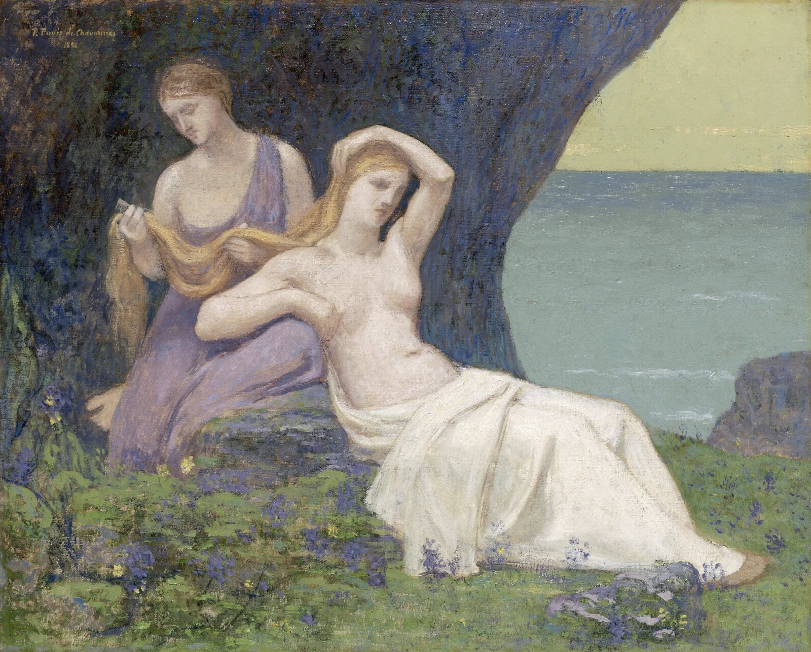 In The Heather Wall Art by Pierre Puvis de Chavannes - Canvas Print