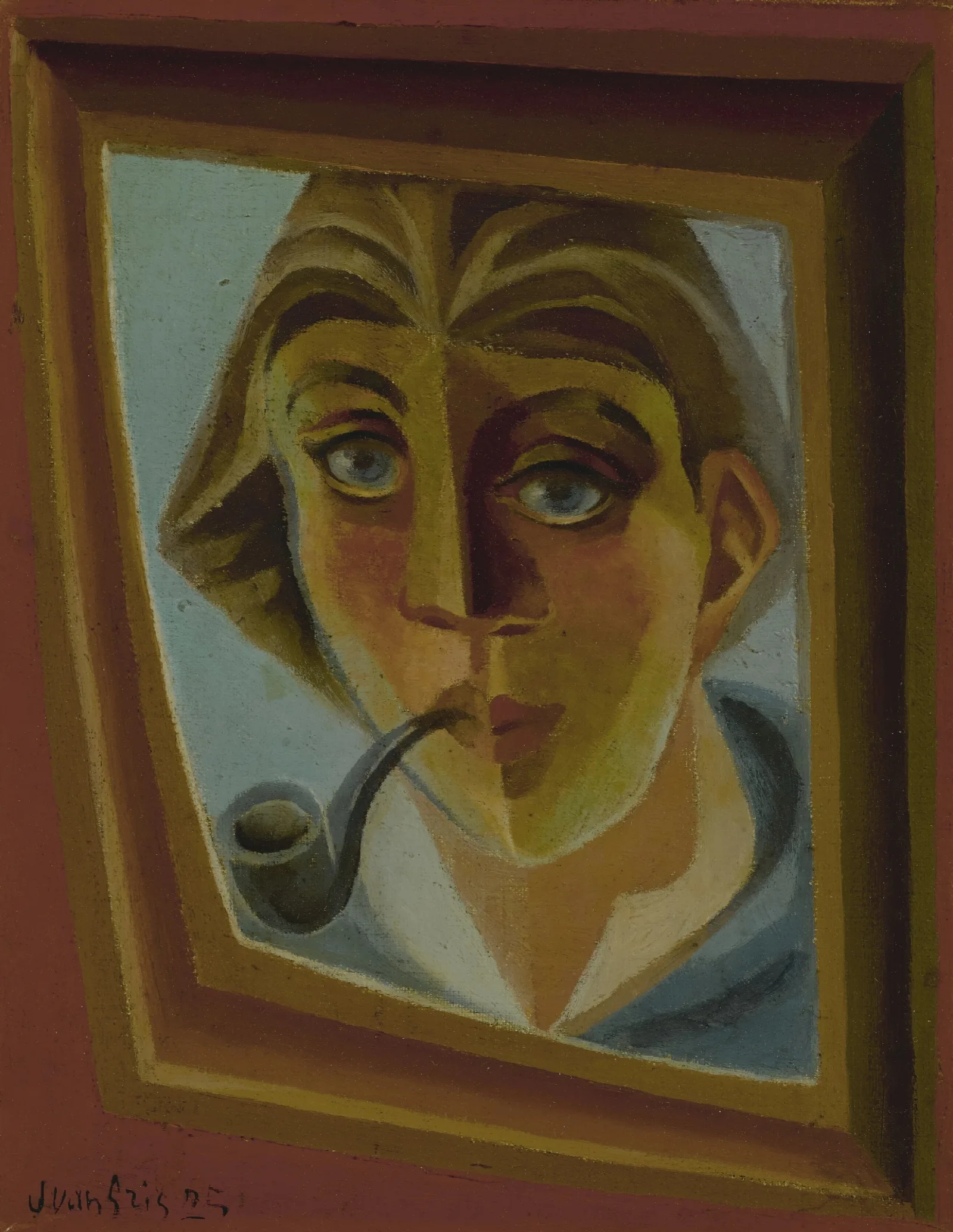 Lhomme A La Pipe 3 Wall Art by Juan Gris - Canvas Print