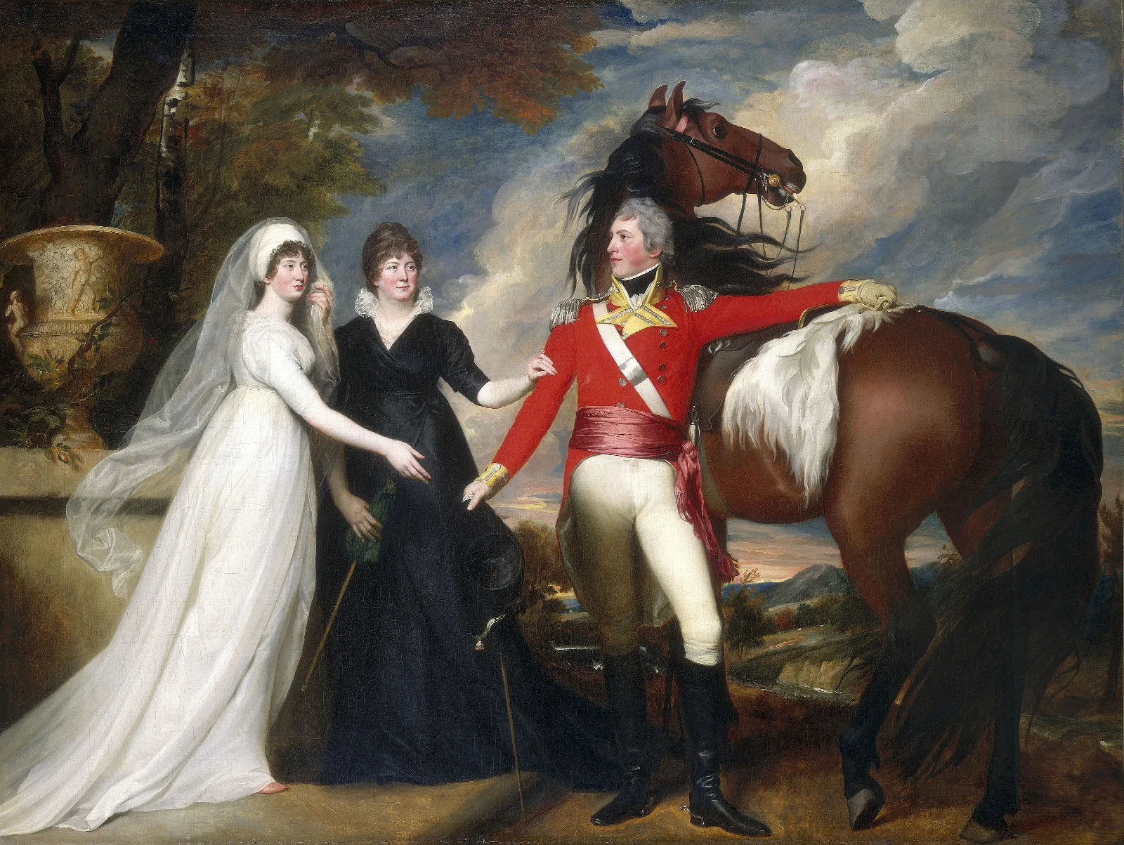 Colonel William Fitch And His Sisters Sarah And Ann Fitch Wall Art by John Singleton Copley - Canvas Print