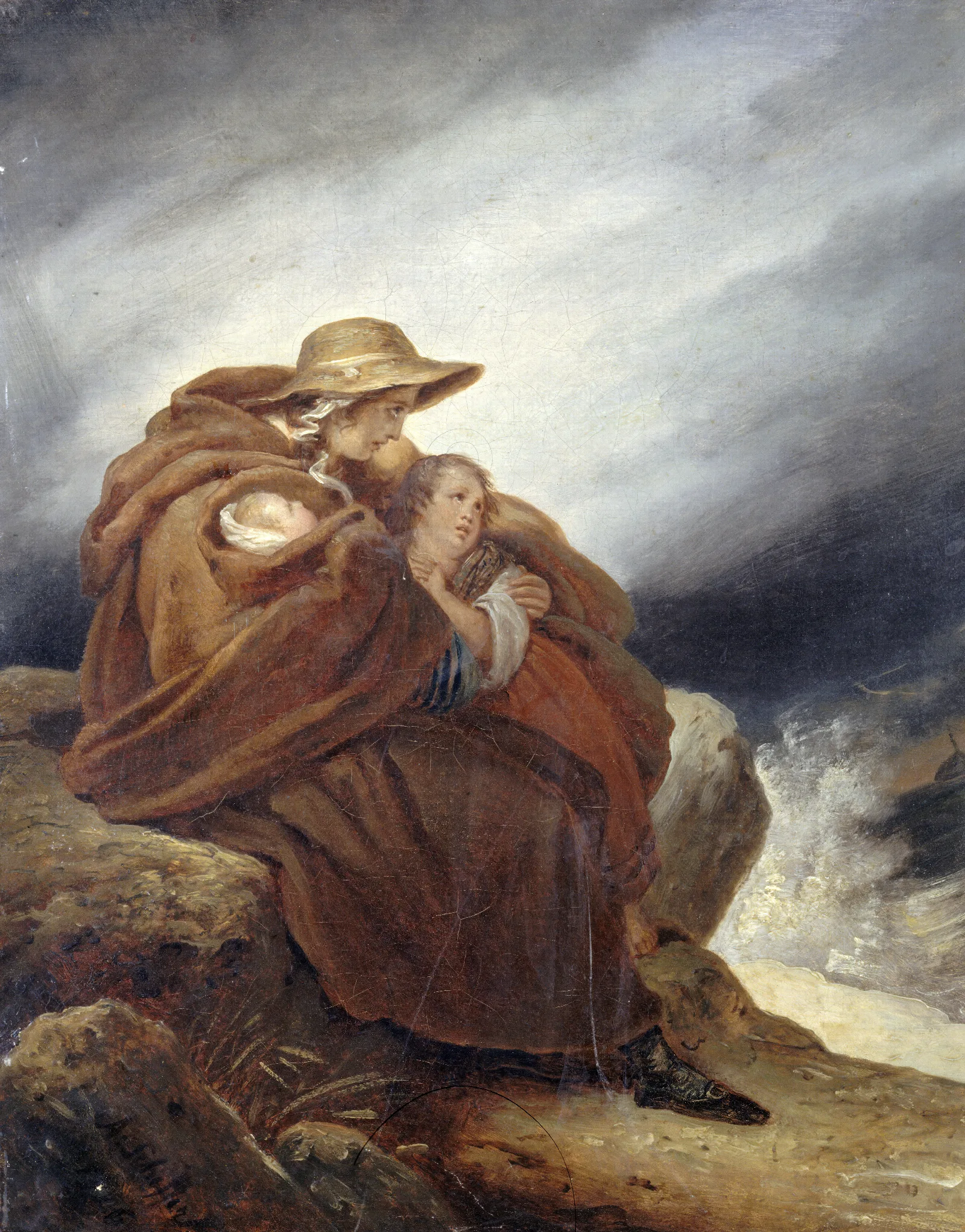 The Sailors Family Wall Art by Ary Scheffer - Canvas Print