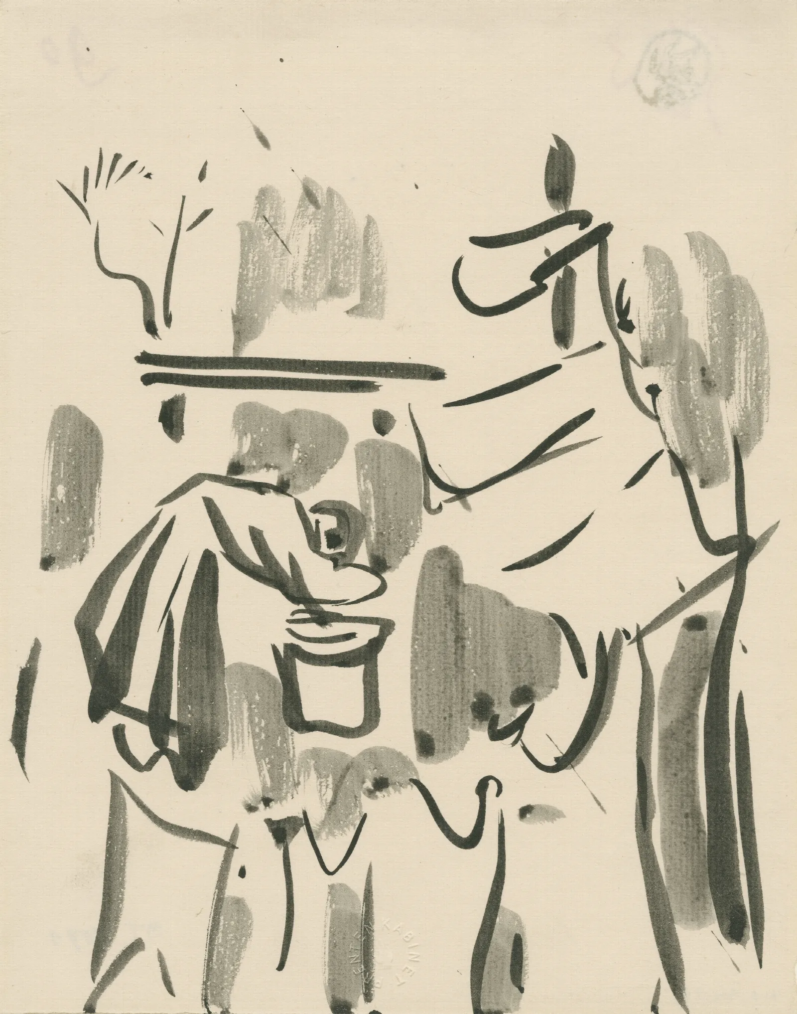 Bezige Vrouw In De Tuin Wall Art by Rik Wouters - Canvas Print