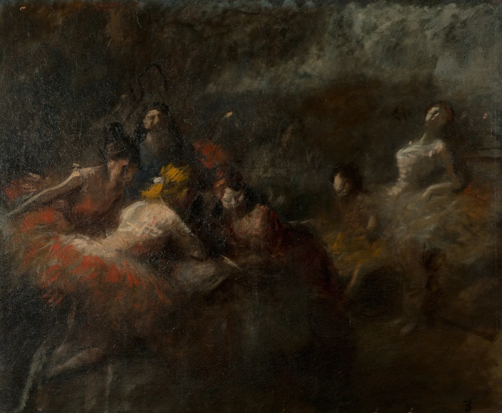 The Dancers 3 Wall Art by Jean-Louis Forain - Canvas Print