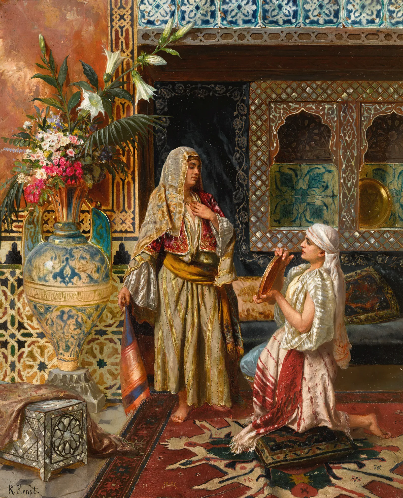 The Favourite 2 Wall Art by Rudolf Ernst - Canvas Print