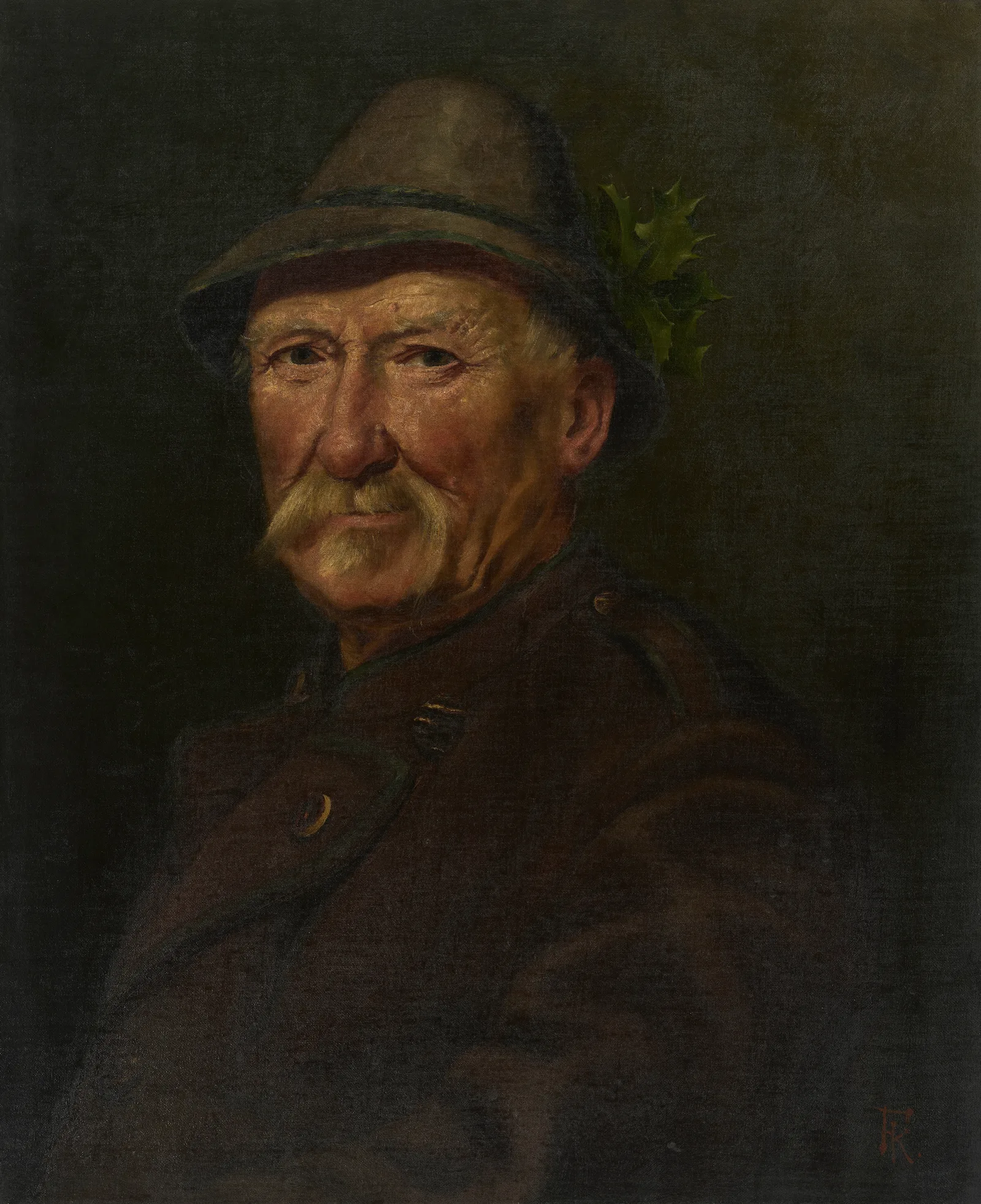 Portrait Of A Hunter 2 Wall Art by Ferdinand Keller - Canvas Print