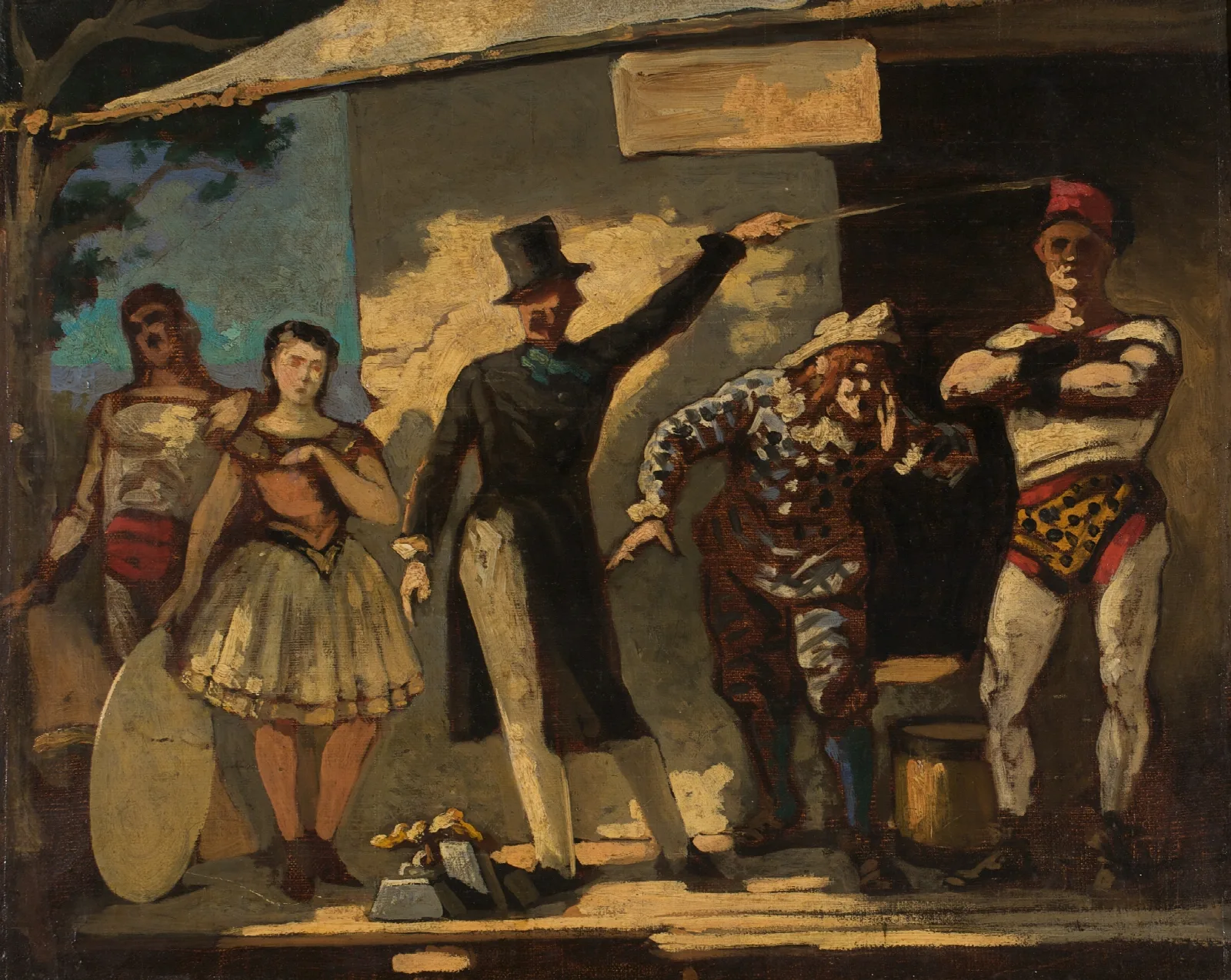 Die Gaukler Wall Art by Honoré Daumier - Canvas Print