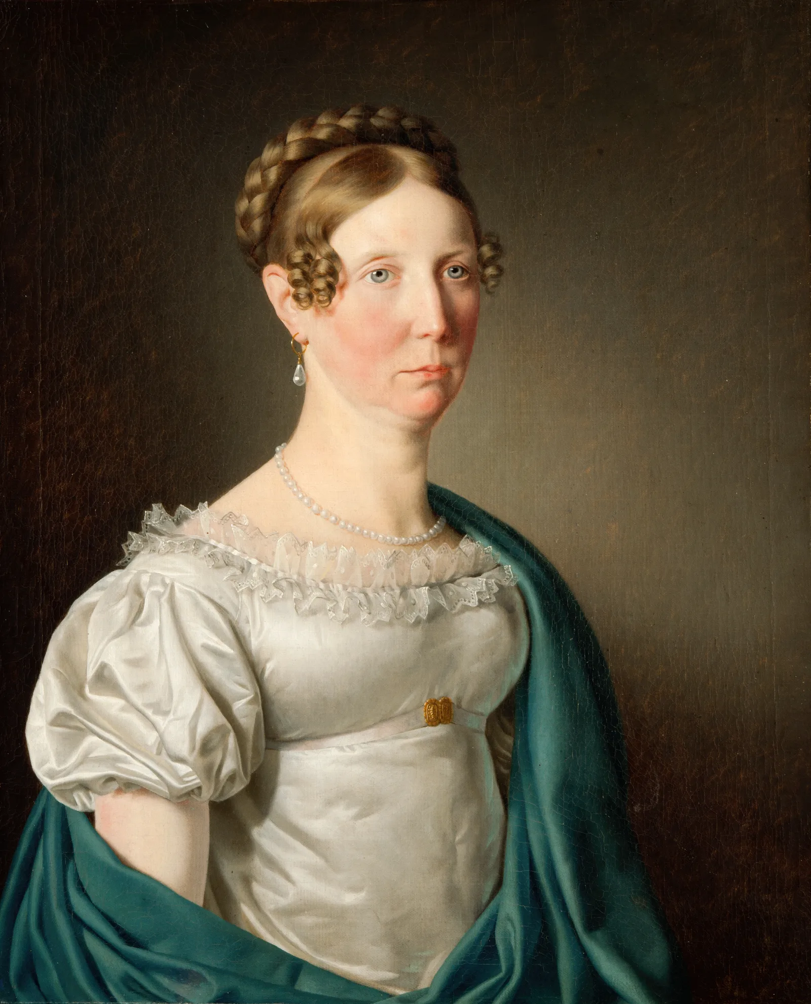 Portrait Of A Lady 213 Wall Art by Christoffer Wilhelm Eckersberg - Canvas Print