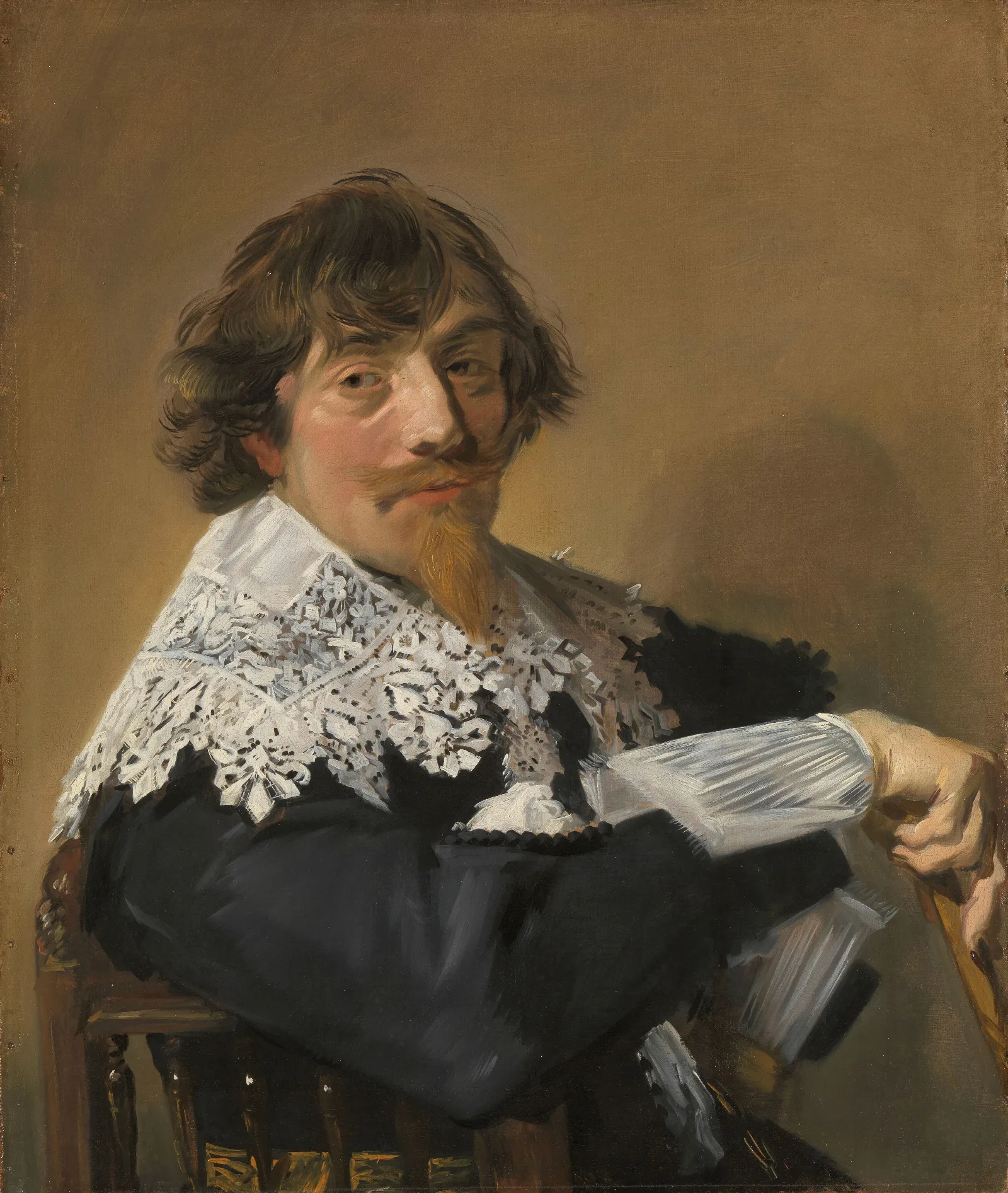 Portrait Of A Man 132 Wall Art by Frans Hals - Canvas Print