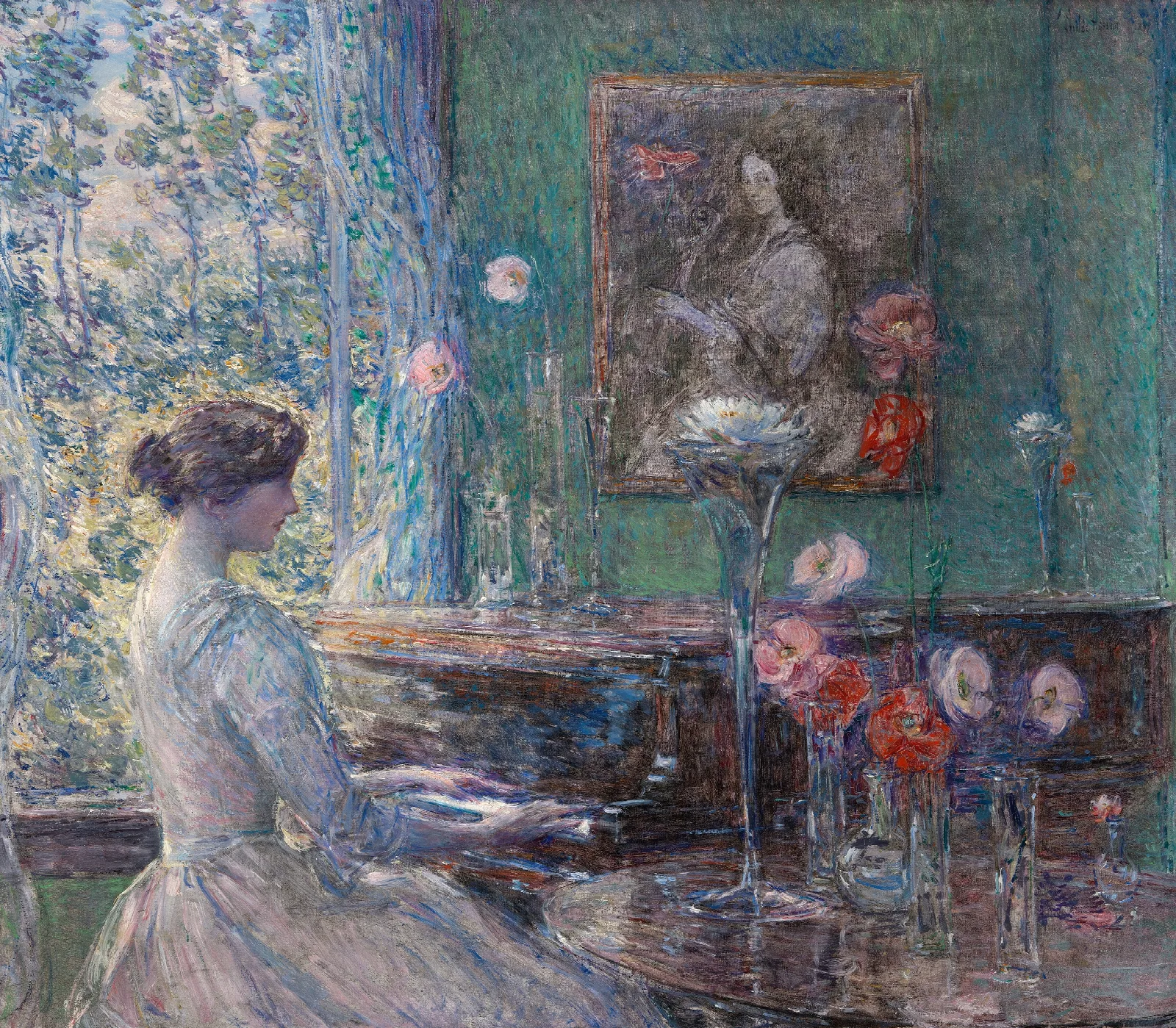 Improvisation Wall Art by Childe Hassam - Canvas Print