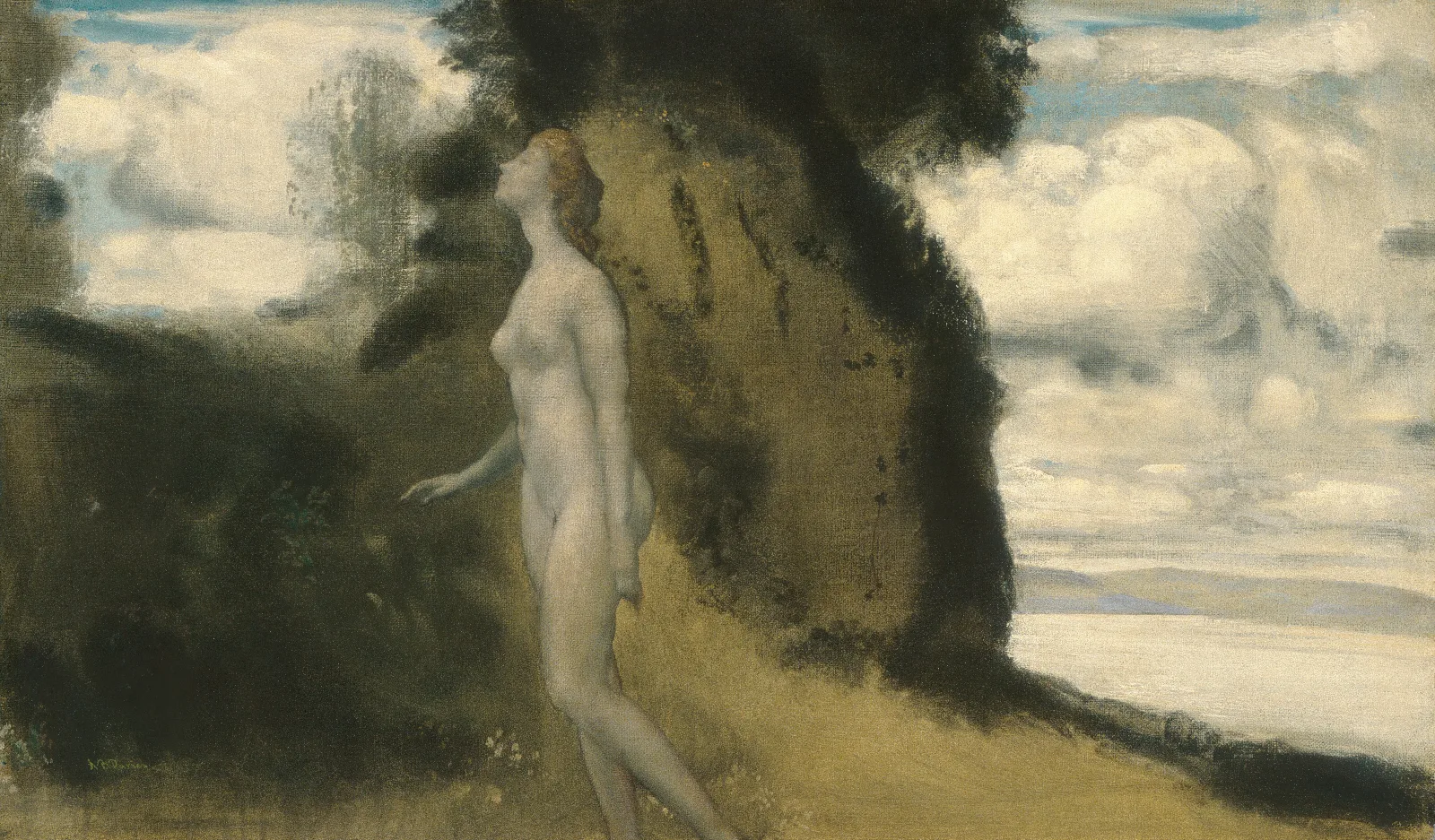A Measure Of Dreams Wall Art by Arthur Bowen Davies - Canvas Print