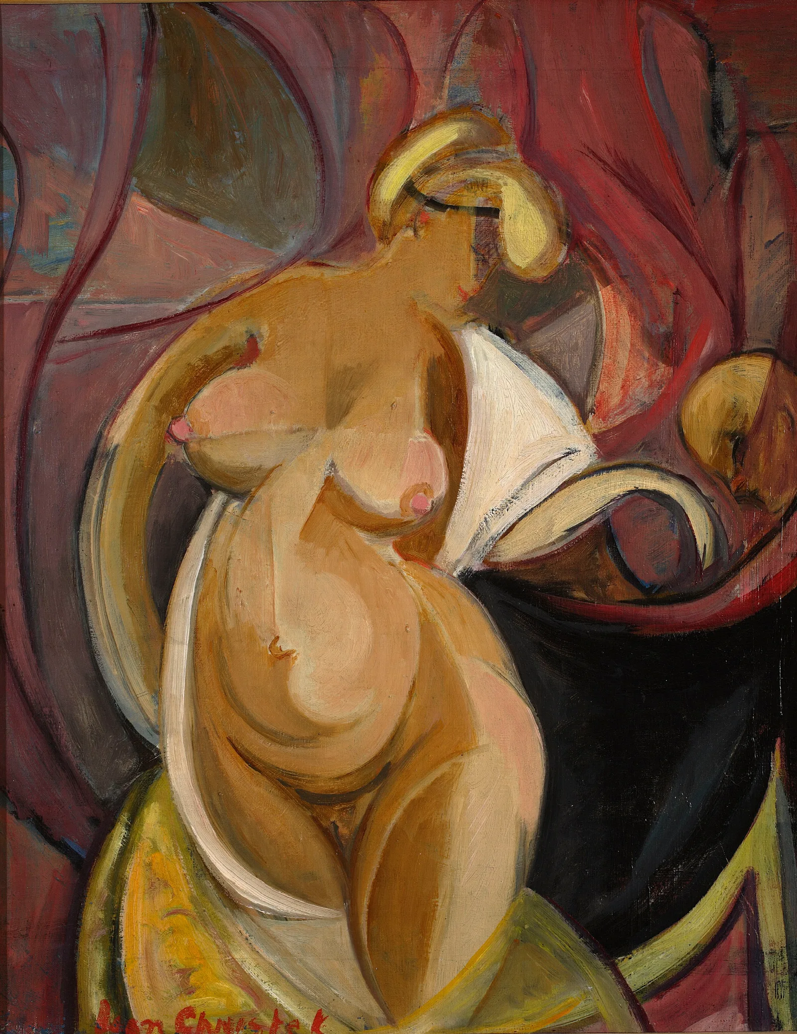 Nude Woman 9 Wall Art by Leon Chwistek - Canvas Print