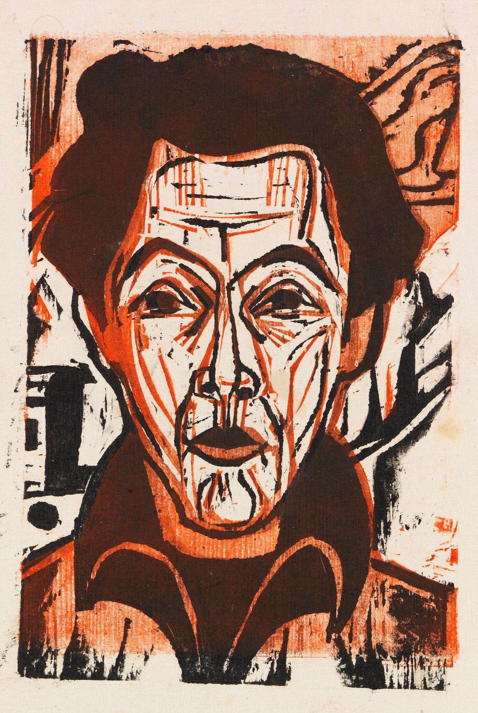 Selbstportrait 2 Wall Art by Ernst Ludwig Kirchner - Canvas Print