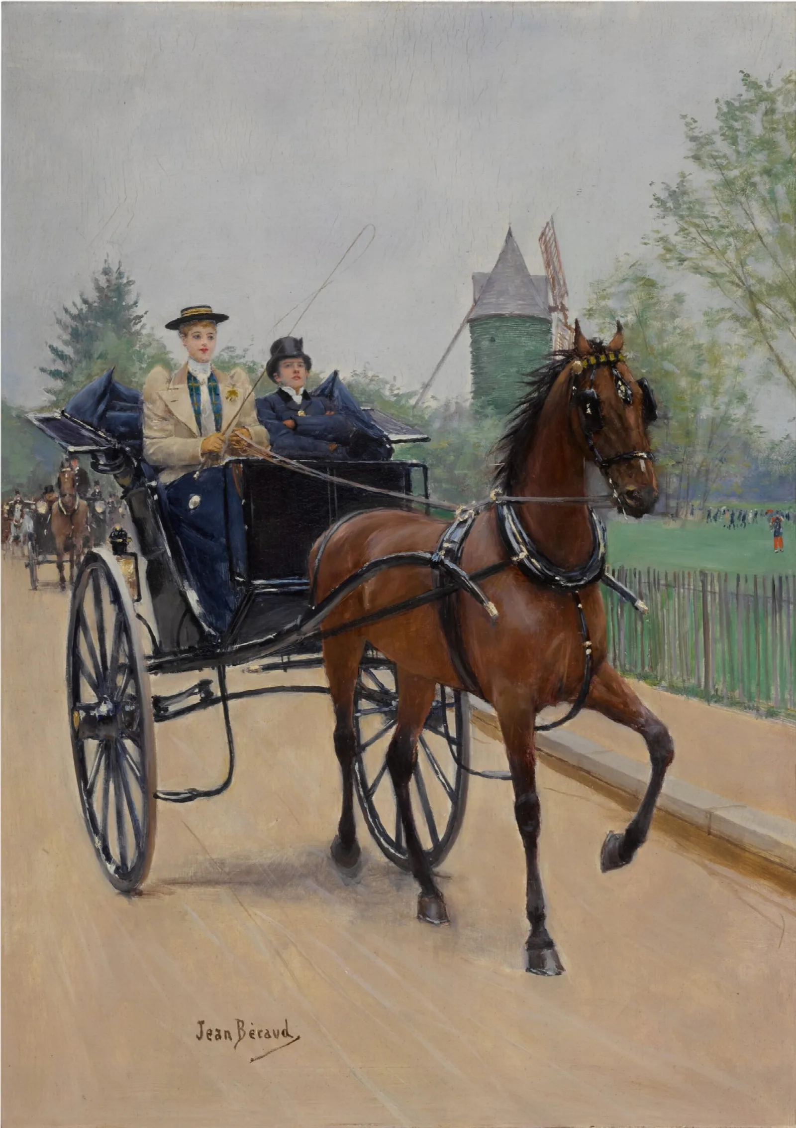 Le Buggy Wall Art by Jean Béraud - Canvas Print