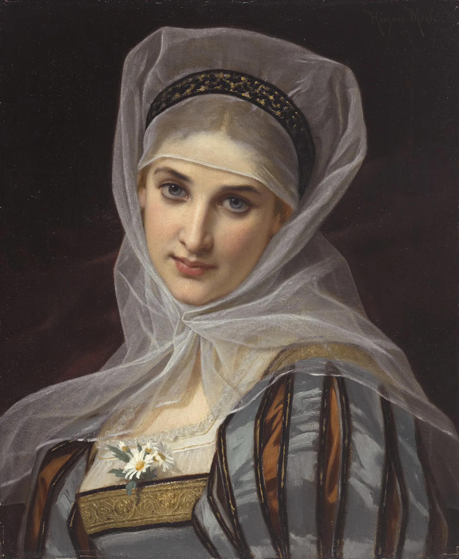Marguerite 2 Wall Art by Hugues Merle - Canvas Print