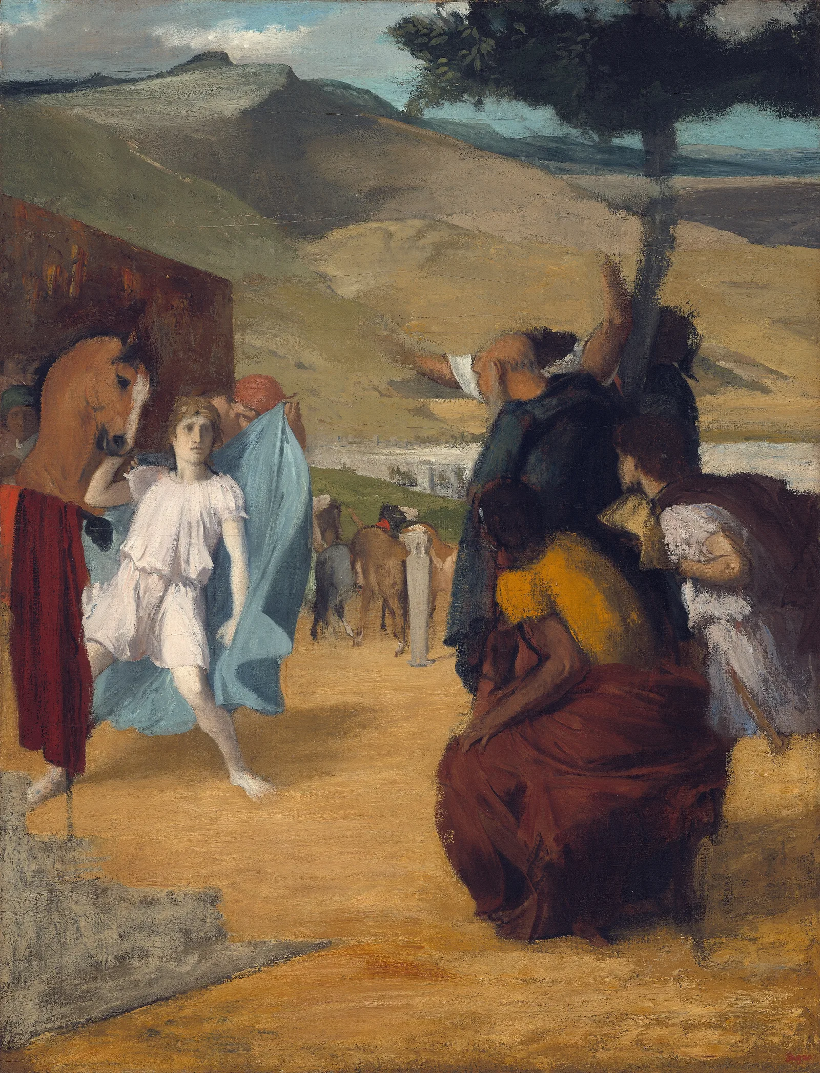 Alexander And Bucephalus Wall Art by Edgar Degas - Canvas Print