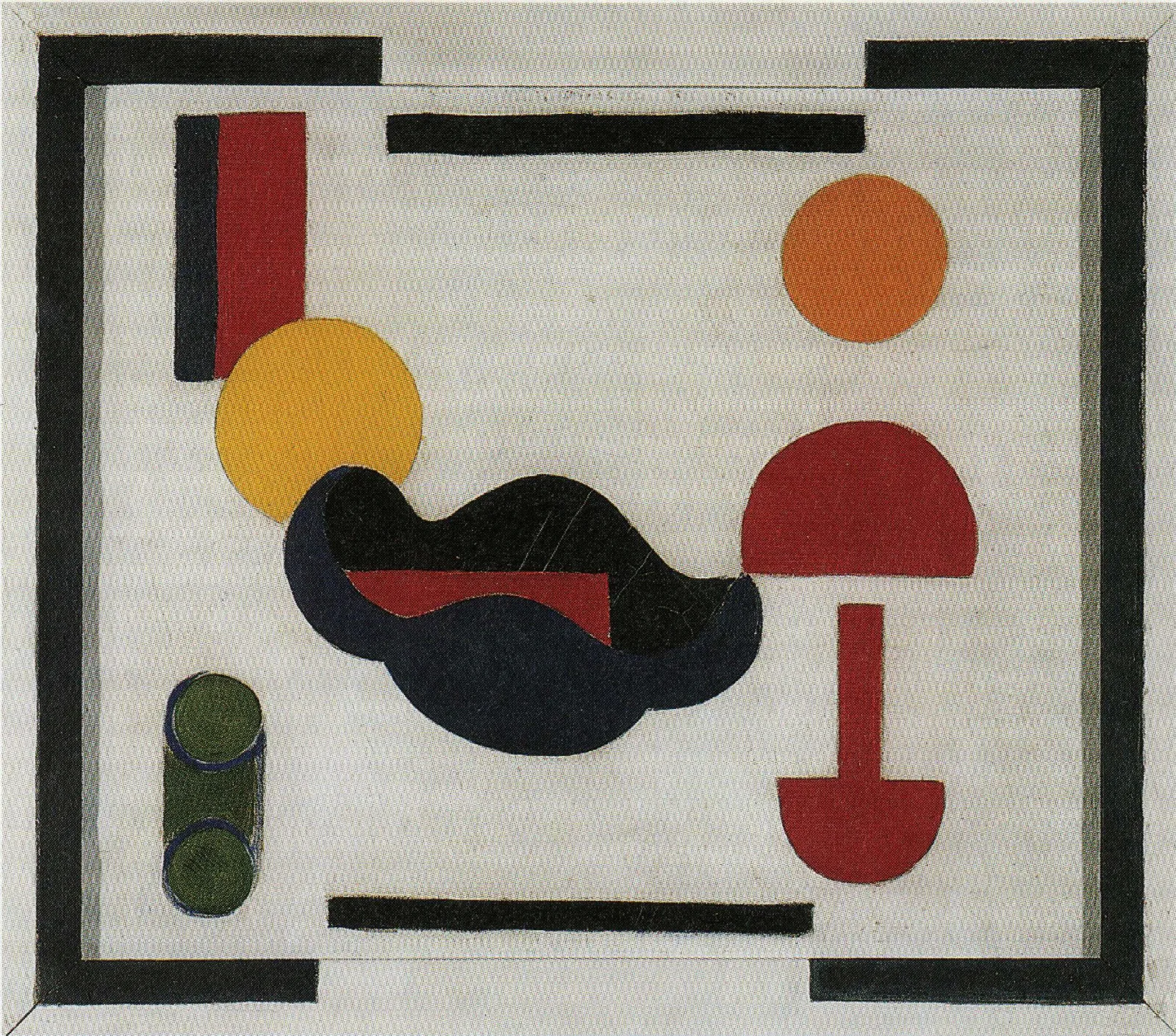 Still Life Composition V Wall Art by Theo van Doesburg - Canvas Print