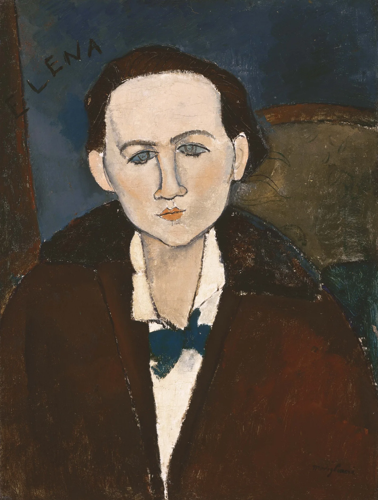 Elena Povolozky Wall Art by Amedeo Modigliani - Canvas Print