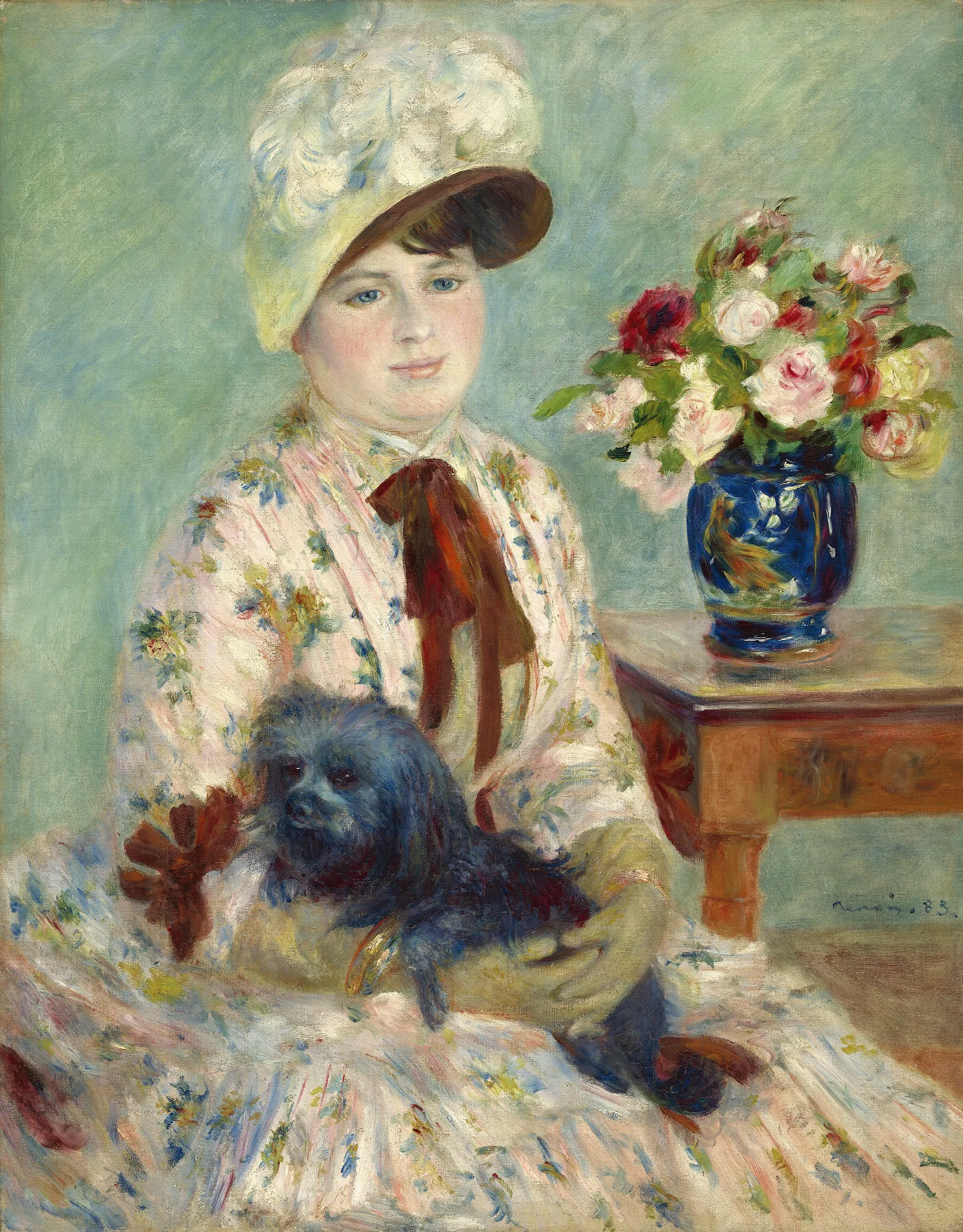 Mlle Charlotte Berthier Wall Art by Pierre-Auguste Renoir - Canvas Print