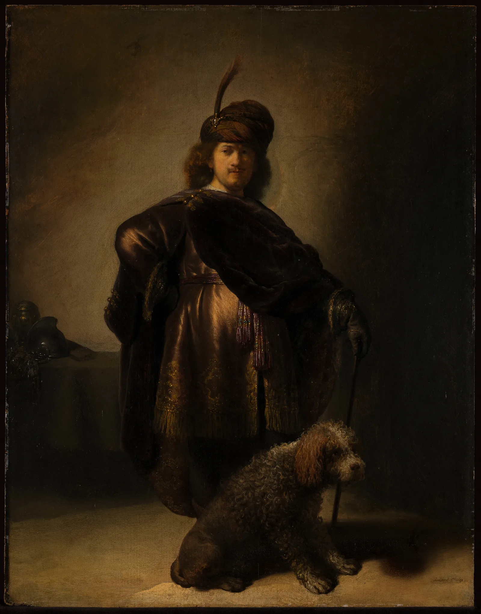Portrait Of The Artist In Oriental Costume Wall Art by Rembrandt van Rijn - Canvas Print