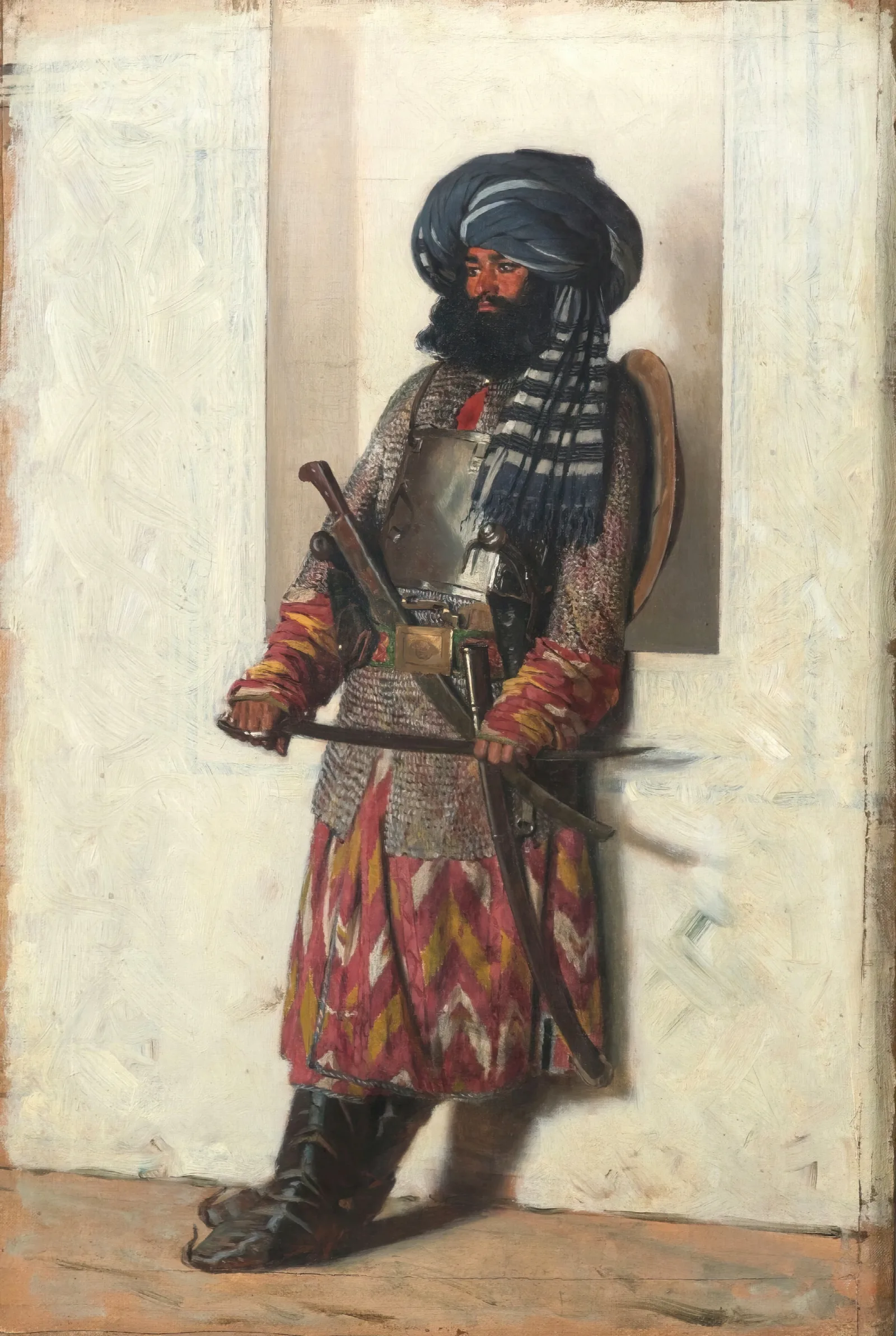Security Personel Of Afghanistan Wall Art by Vasily Vereshchagin - Canvas Print