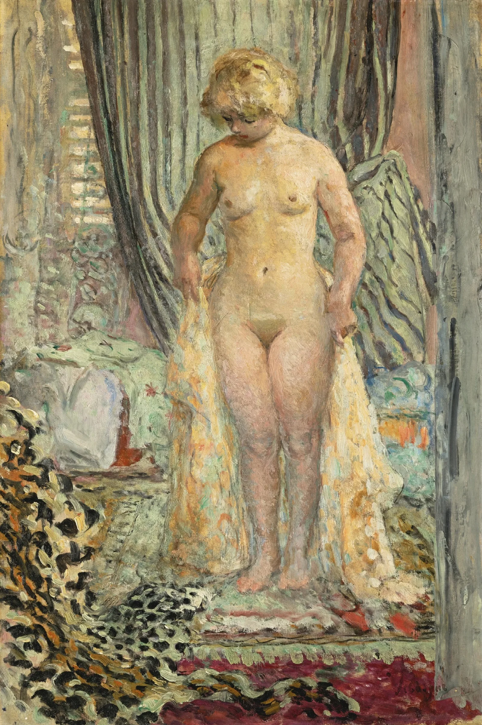 Nu Debout 2 Wall Art by Henri Lebasque - Canvas Print