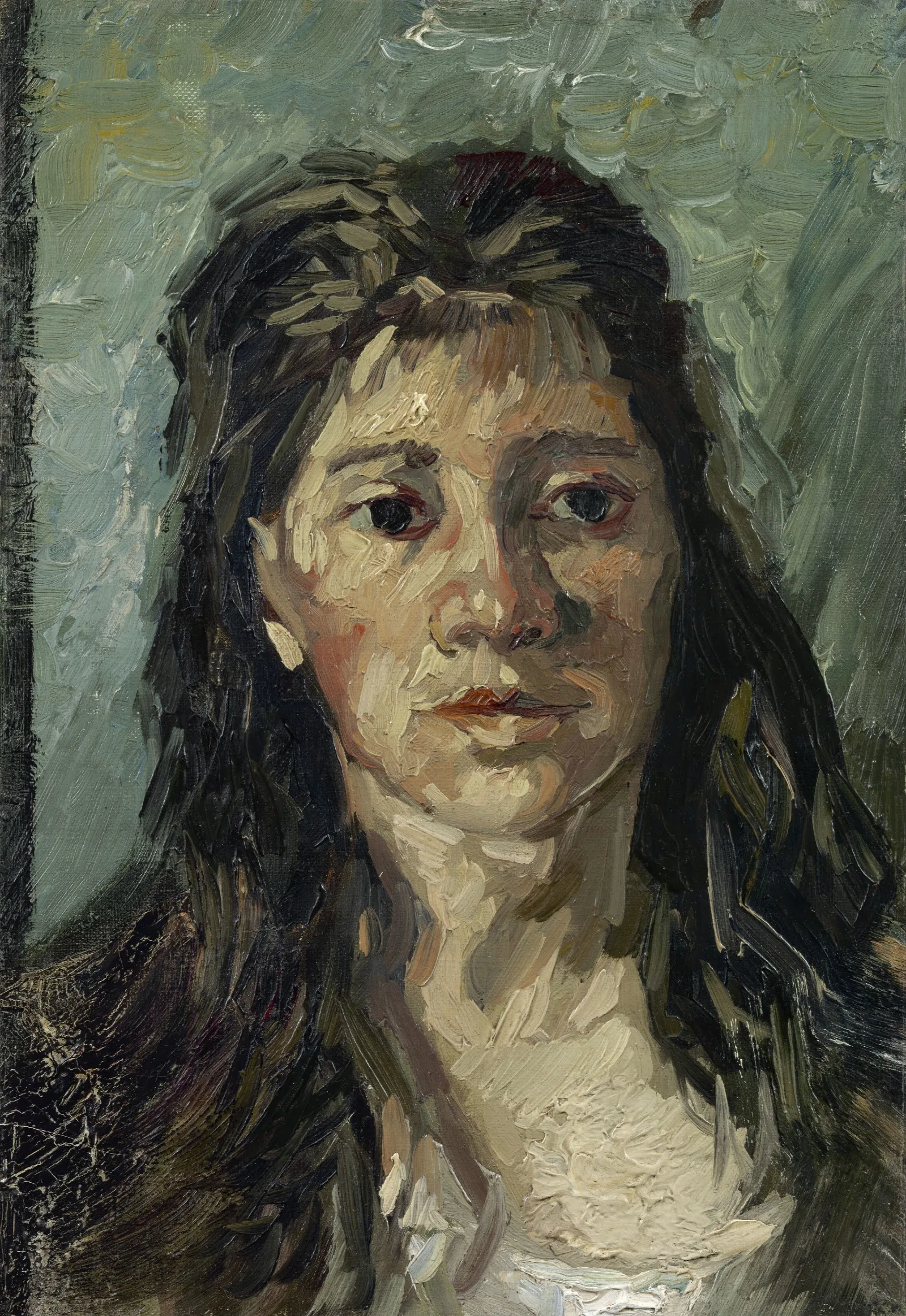 Head Of A Prostitute Wall Art by Vincent van Gogh - Canvas Print