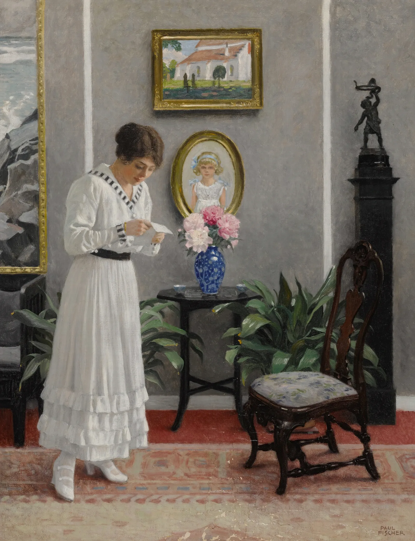 The Letter 10 Wall Art by Paul Fischer - Canvas Print