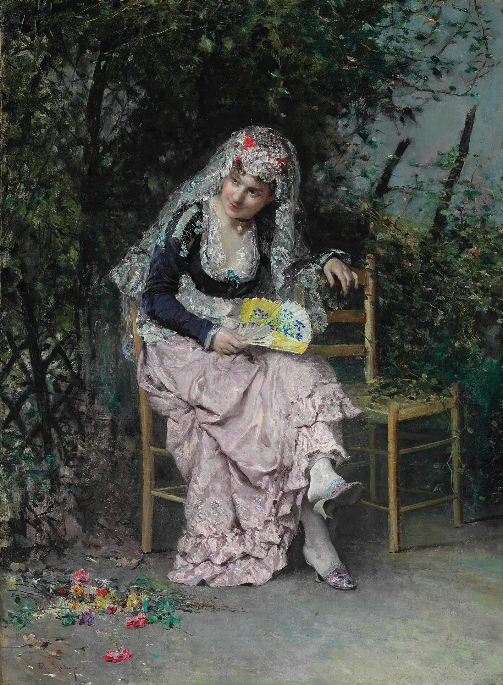 The Rendezvous 2 Wall Art by Raimundo de Madrazo y Garreta - Canvas Print