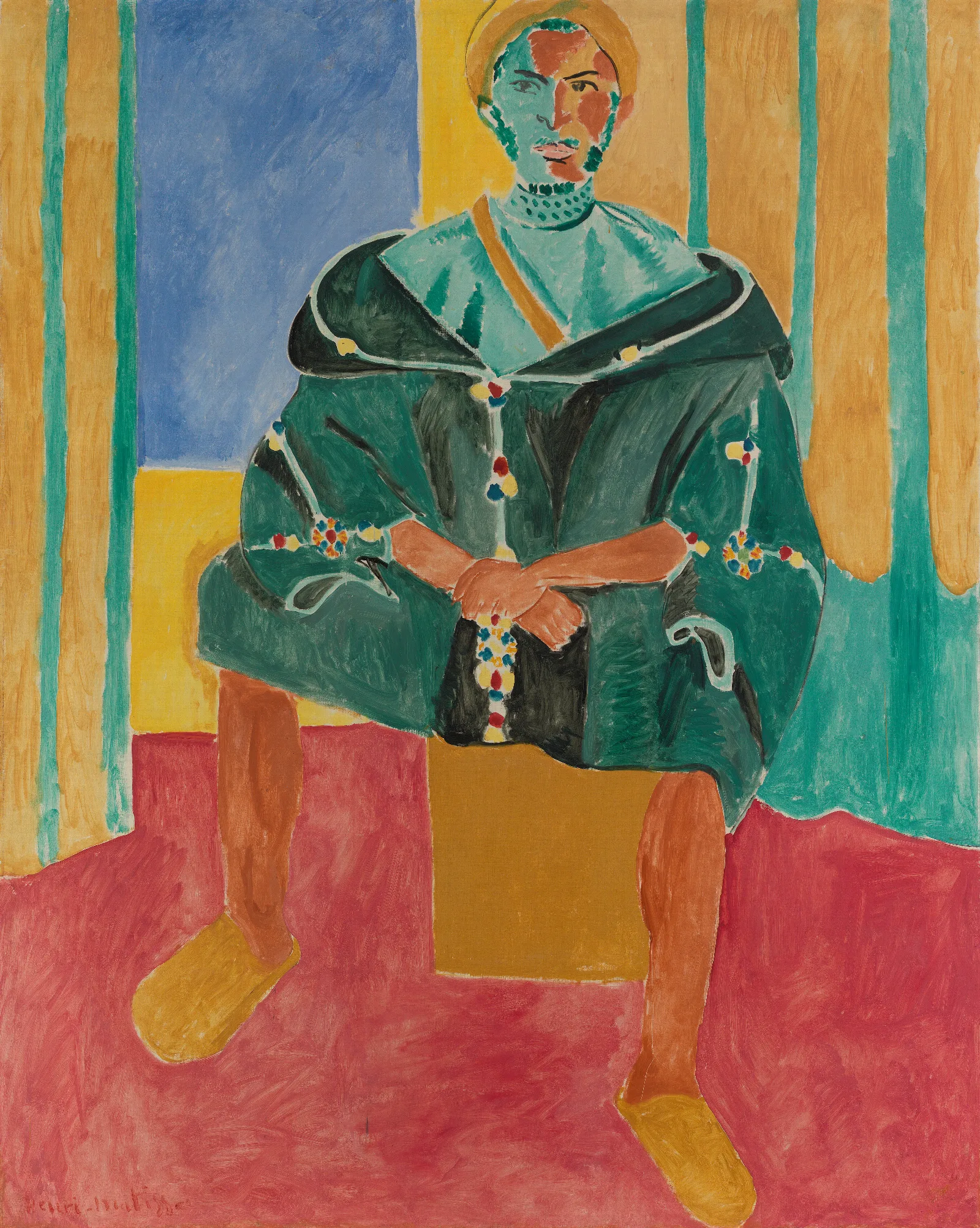 Seated Riffian Le Rifain Assis Wall Art by Henri Matisse - Canvas Print