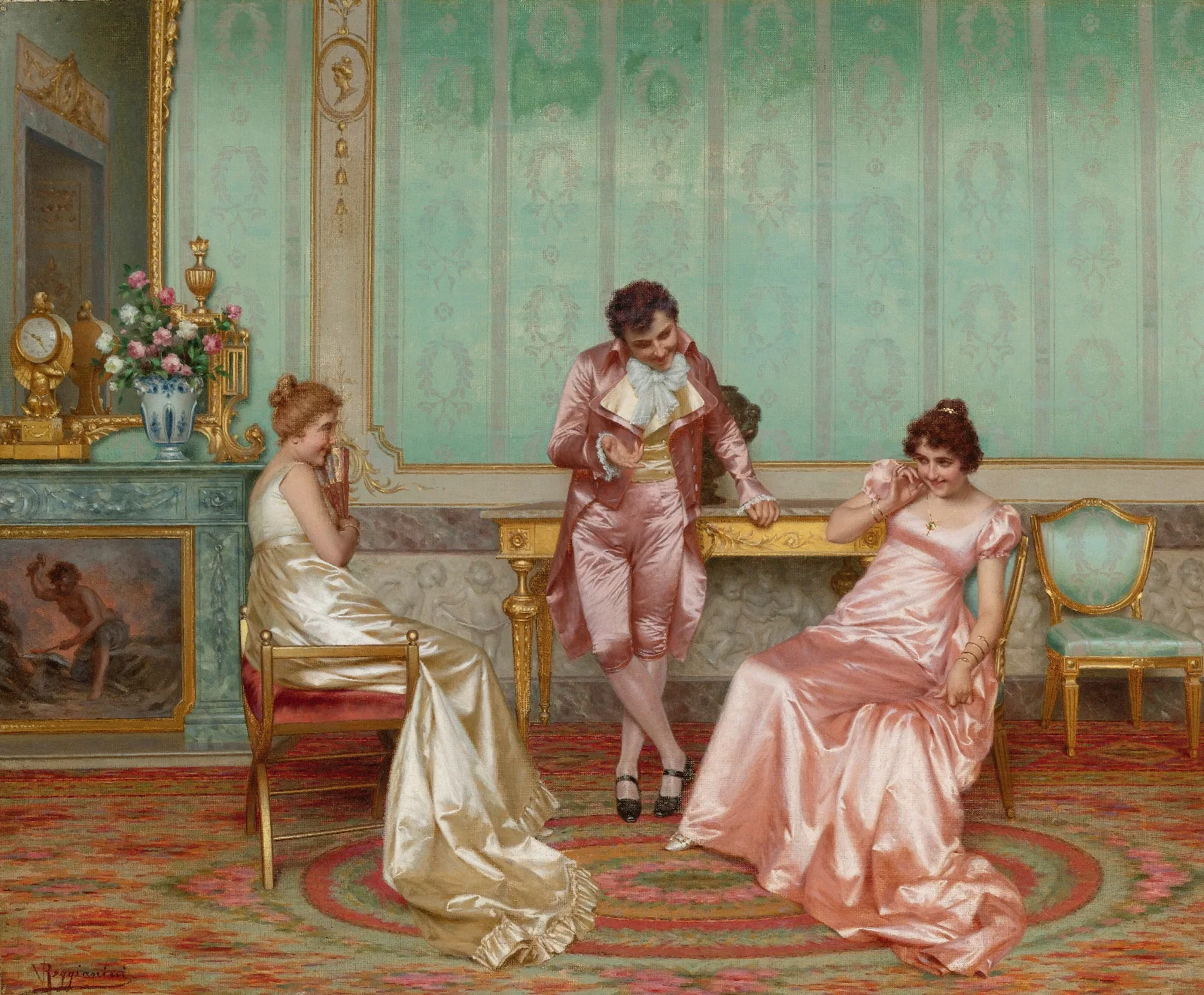A Humorous Tale Wall Art by Vittorio Reggianini - Canvas Print