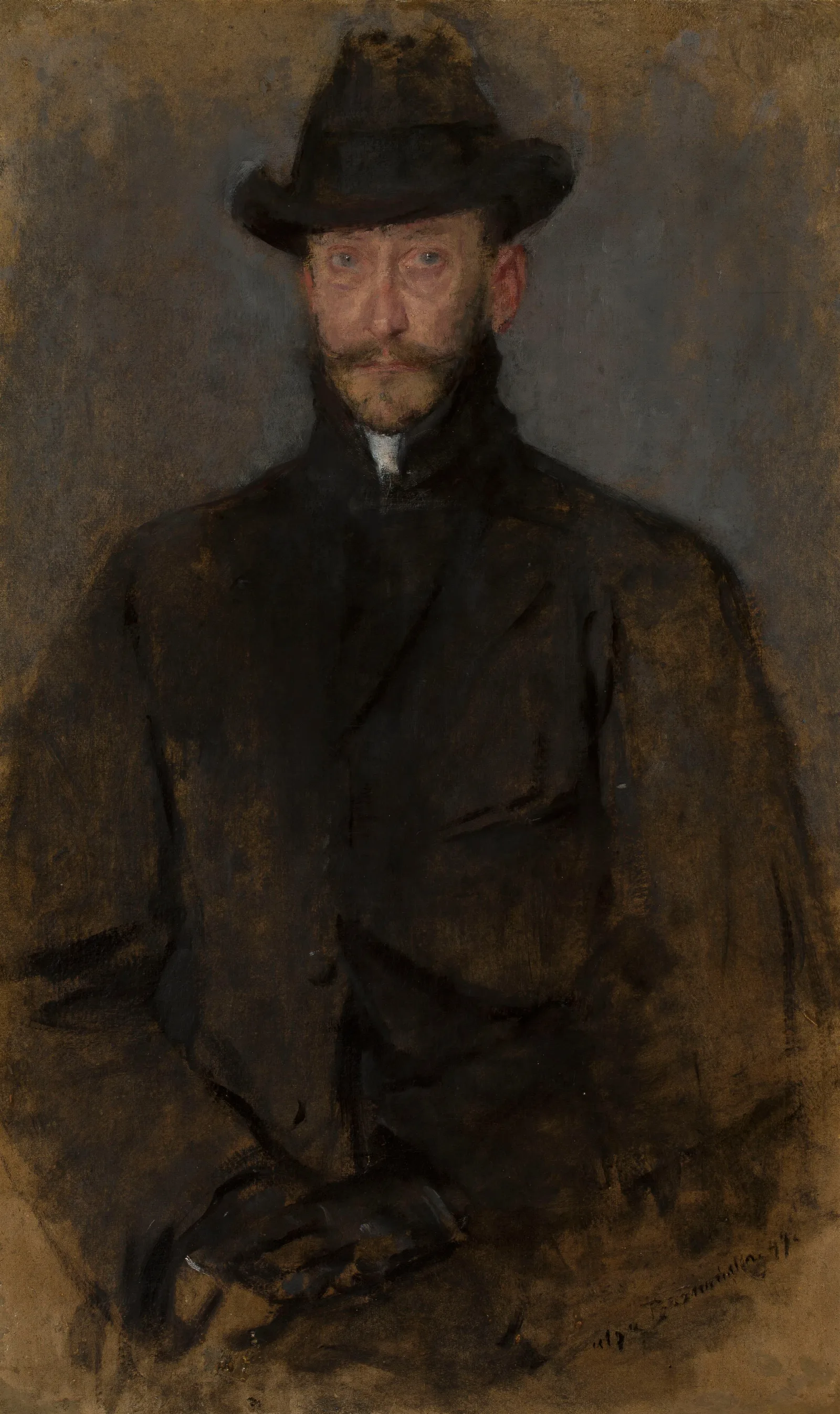 Portrait Of Antoni Kamienski 1860 1861 1933 Painter Wall Art by Olga Boznanska - Canvas Print